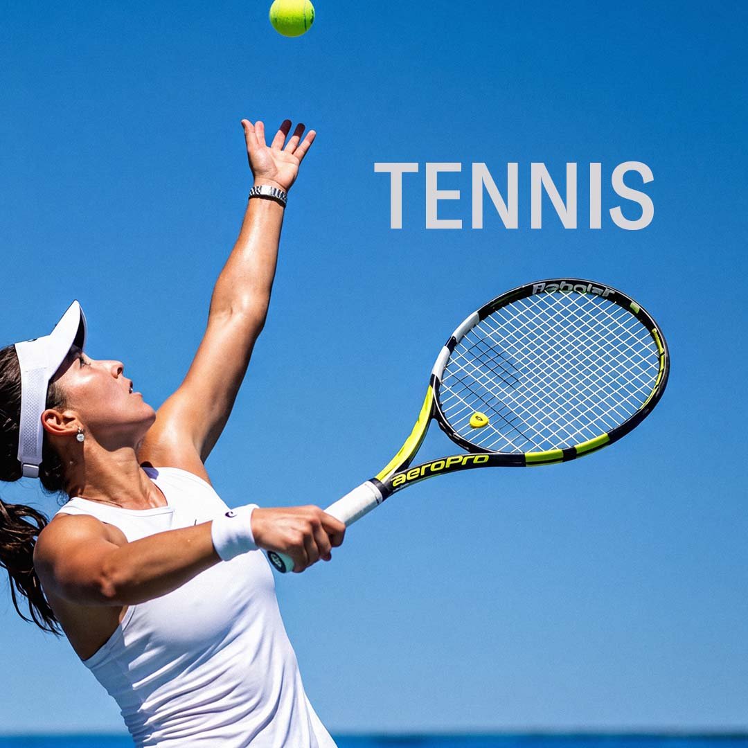 Womens Tennis PLayer Serving