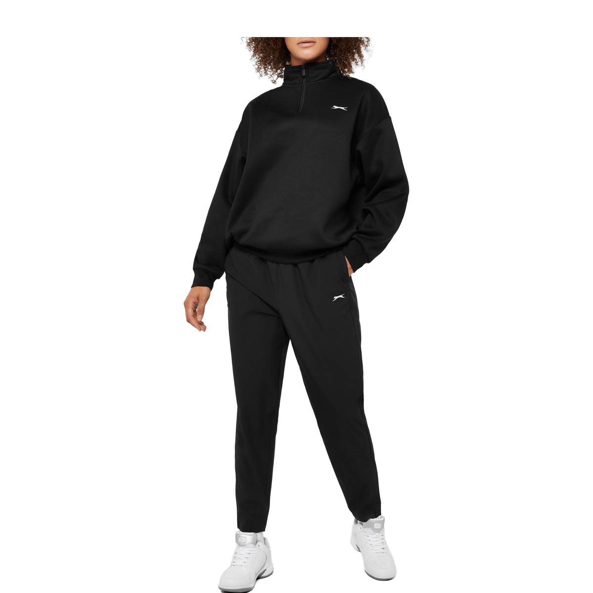 Slazenger Womens Open Hem Woven Sweatpants Black | Sports Direct
