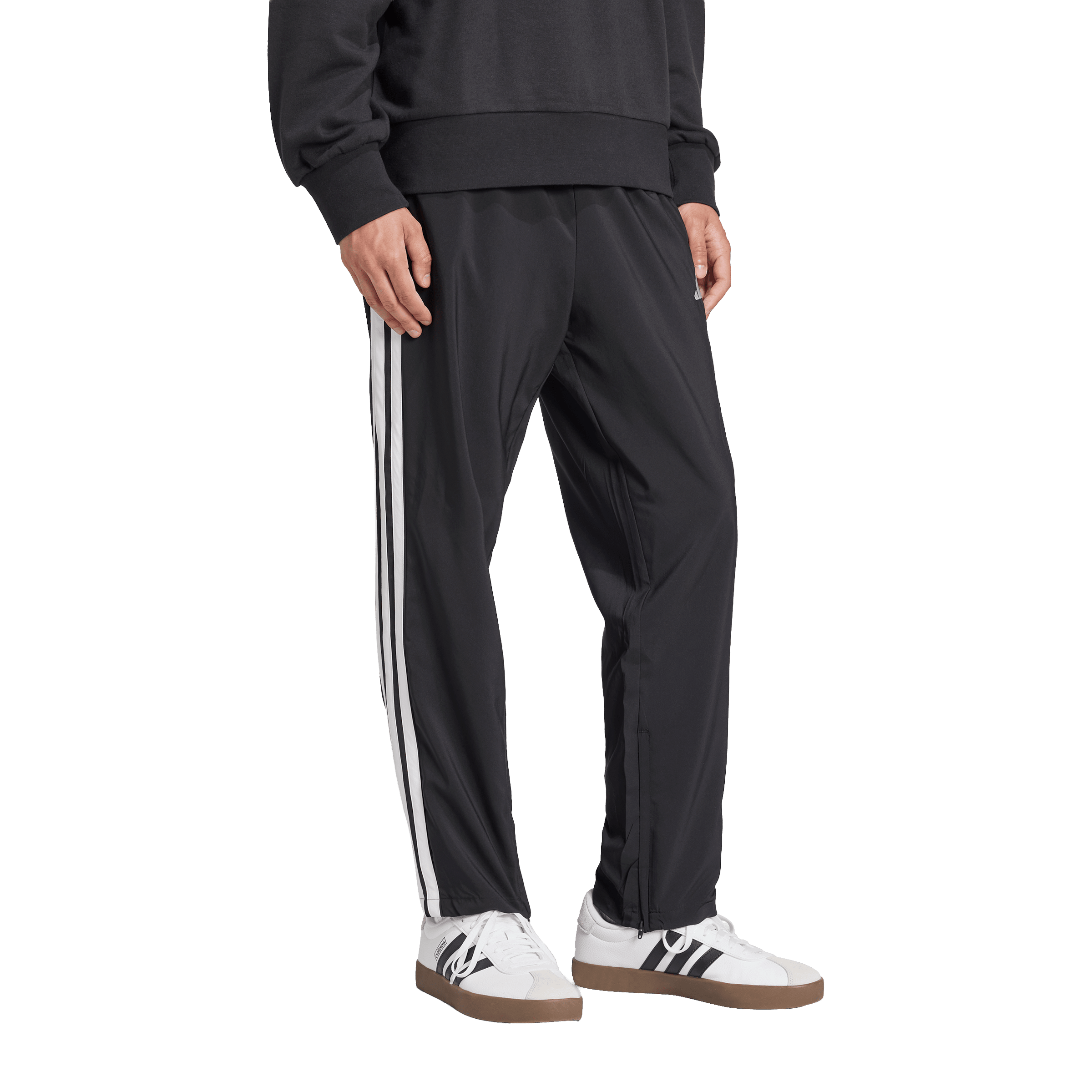 Mens adidas Essentials 3-Stripes Open Hem Stanford Pants