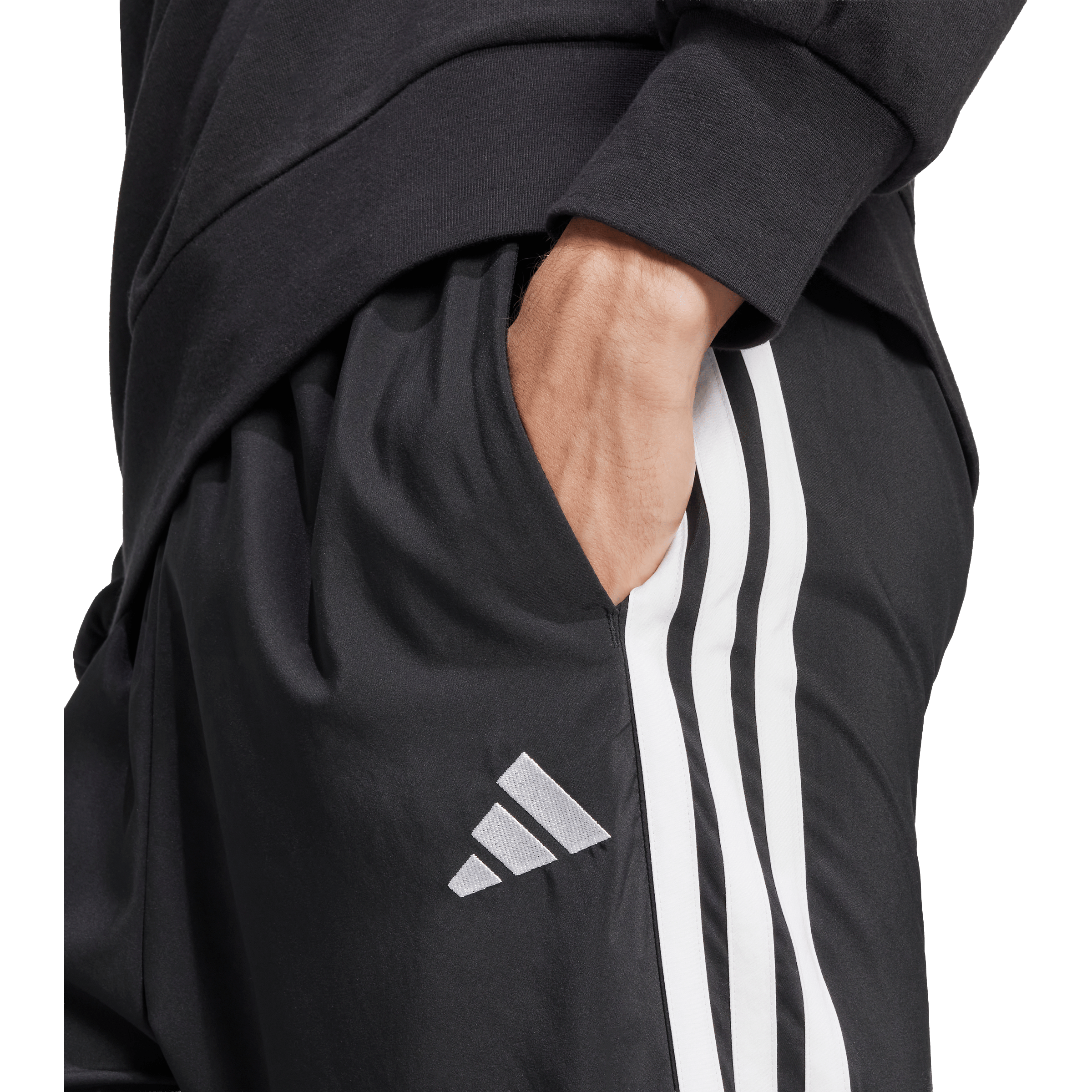 Mens adidas Essentials 3-Stripes Open Hem Stanford Pants