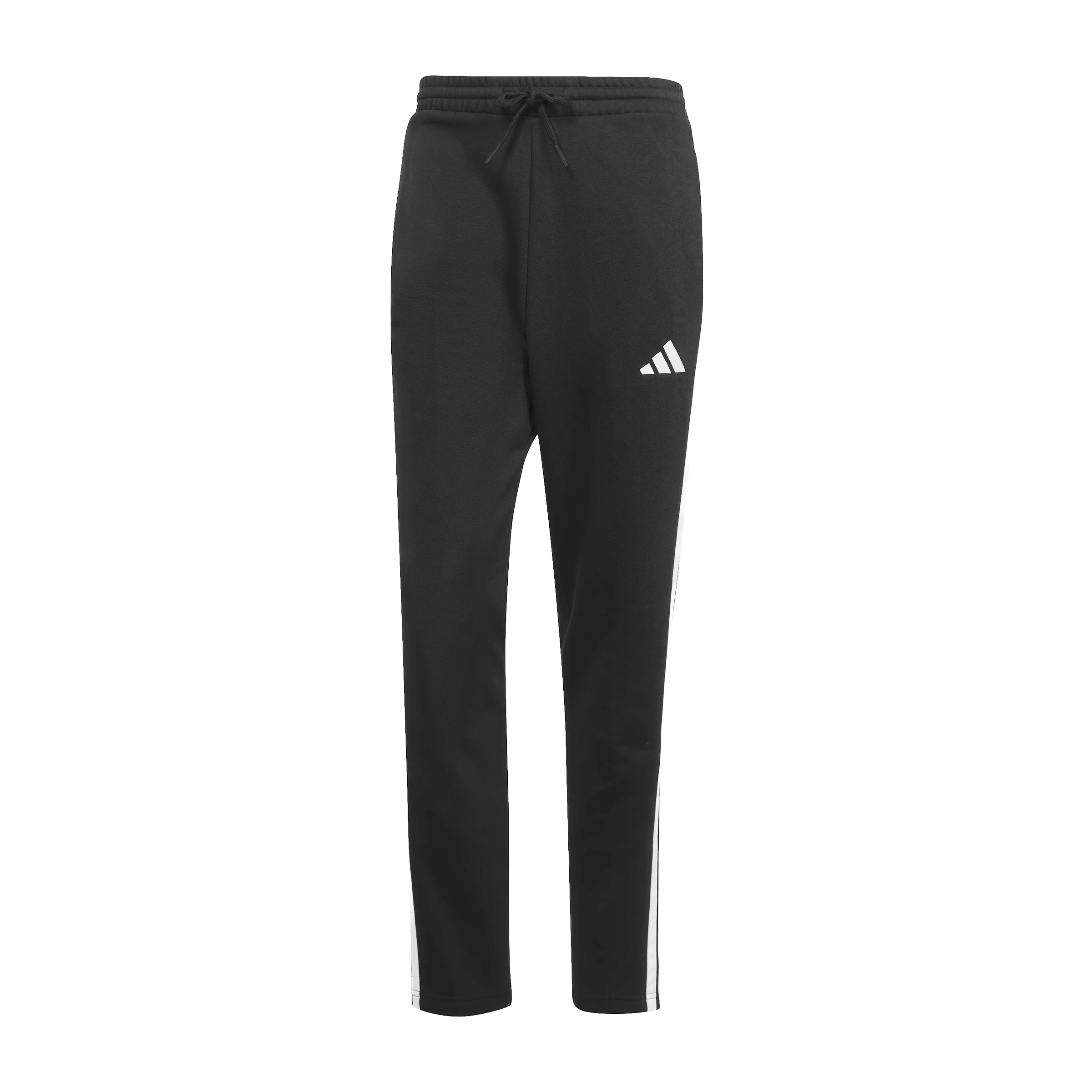 Mens Adidas Essentials 3-Stripes Fleece Pants Open Hem