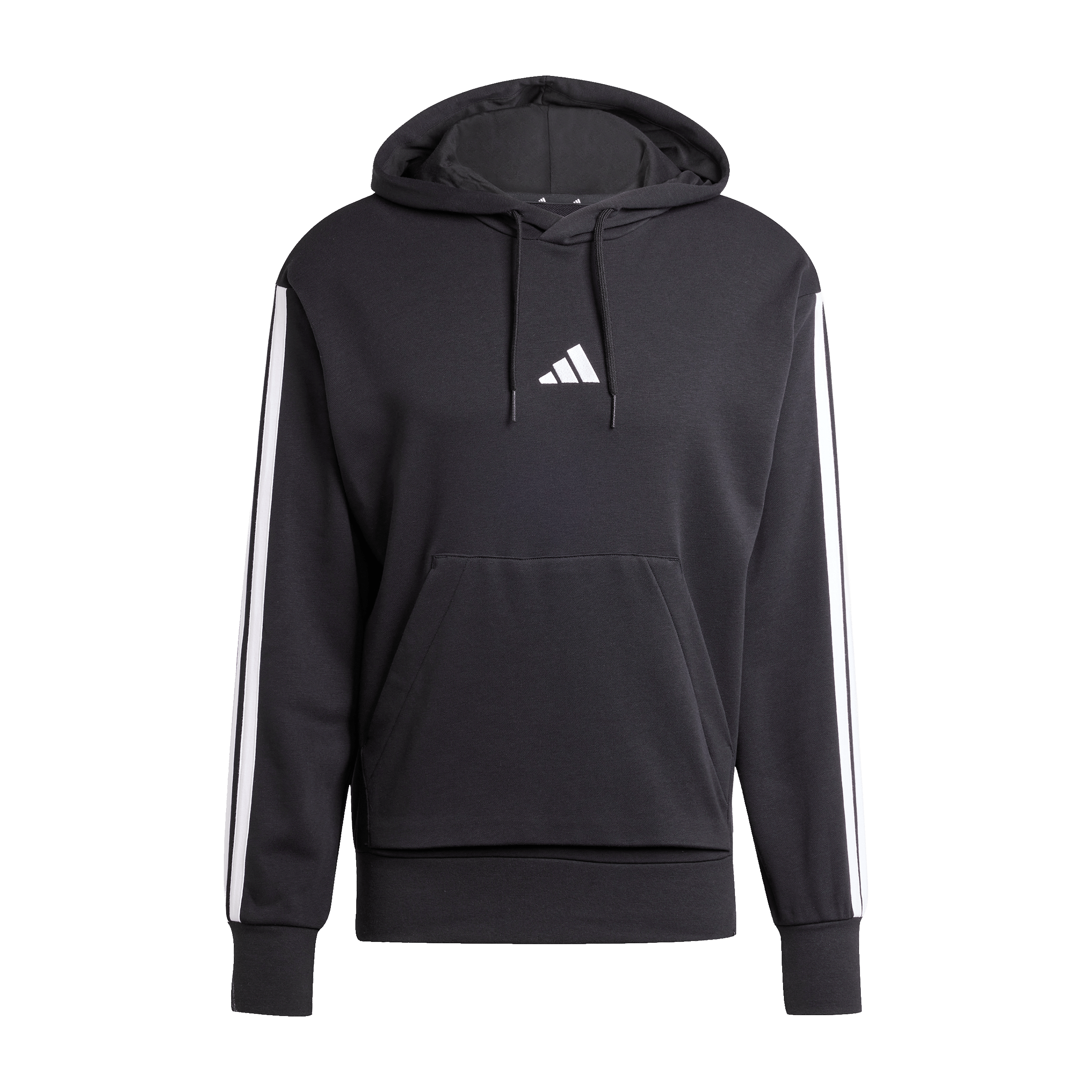 Mens Adidas Essentials 3-Stripes French Terry Hoodie