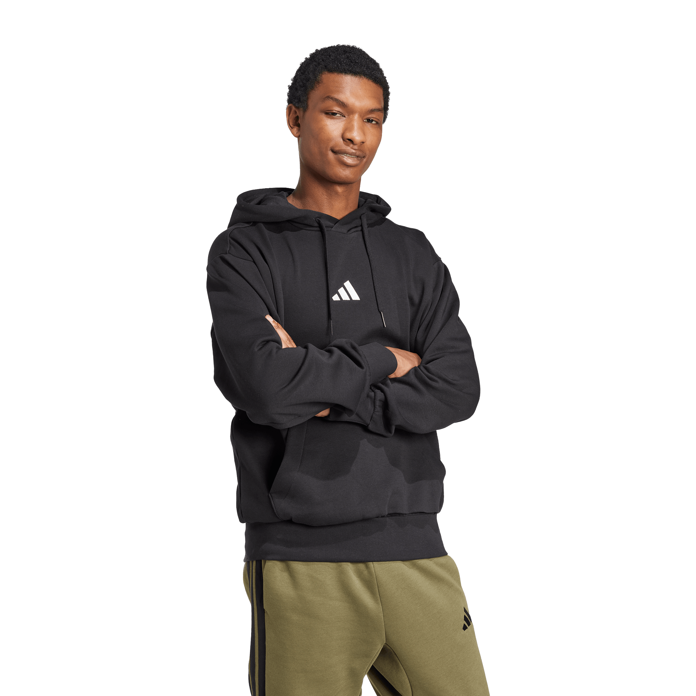 Mens adidas Essentials Feelcozy Fleece Hoodie