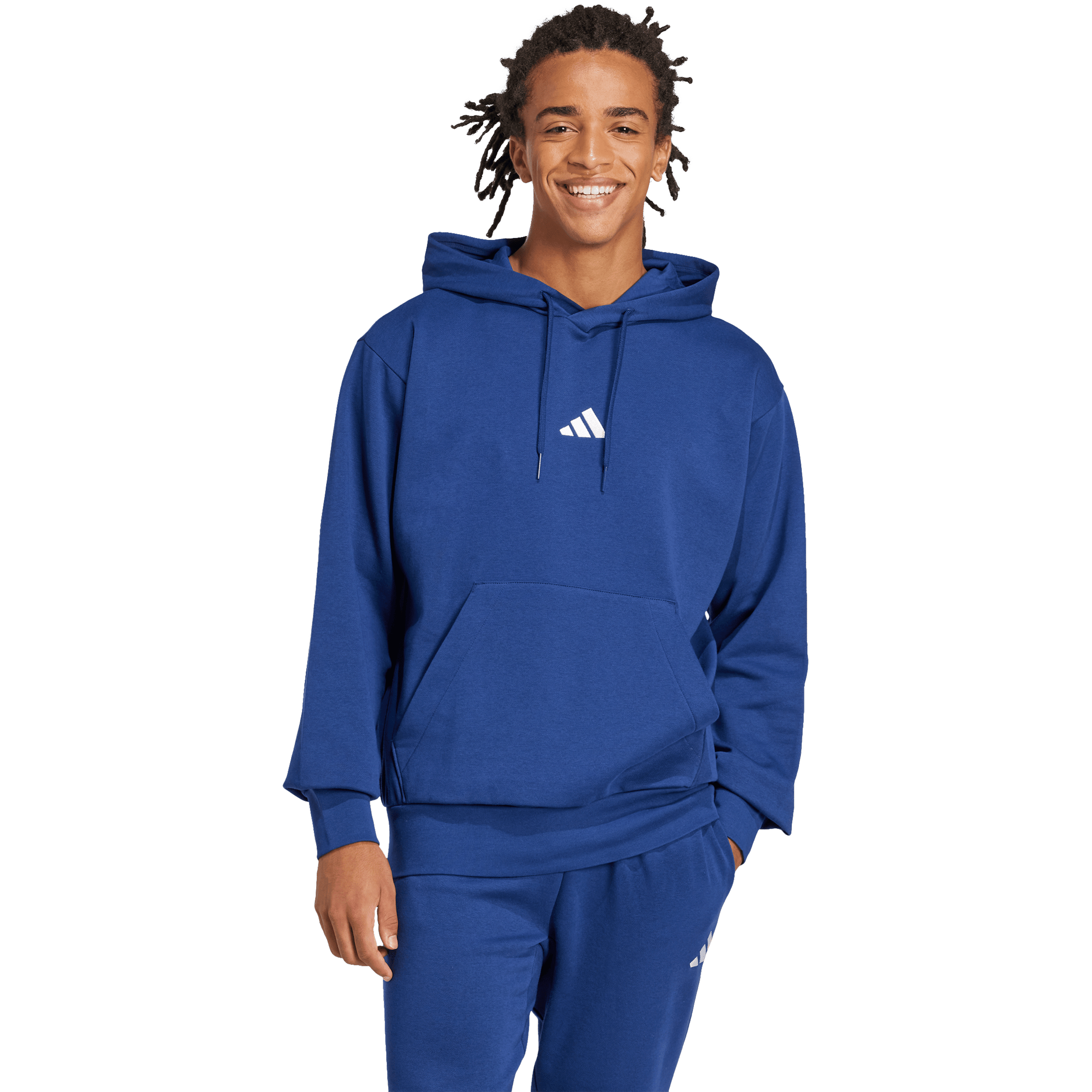 Mens adidas Essentials Feelcozy French Terry Hoodie