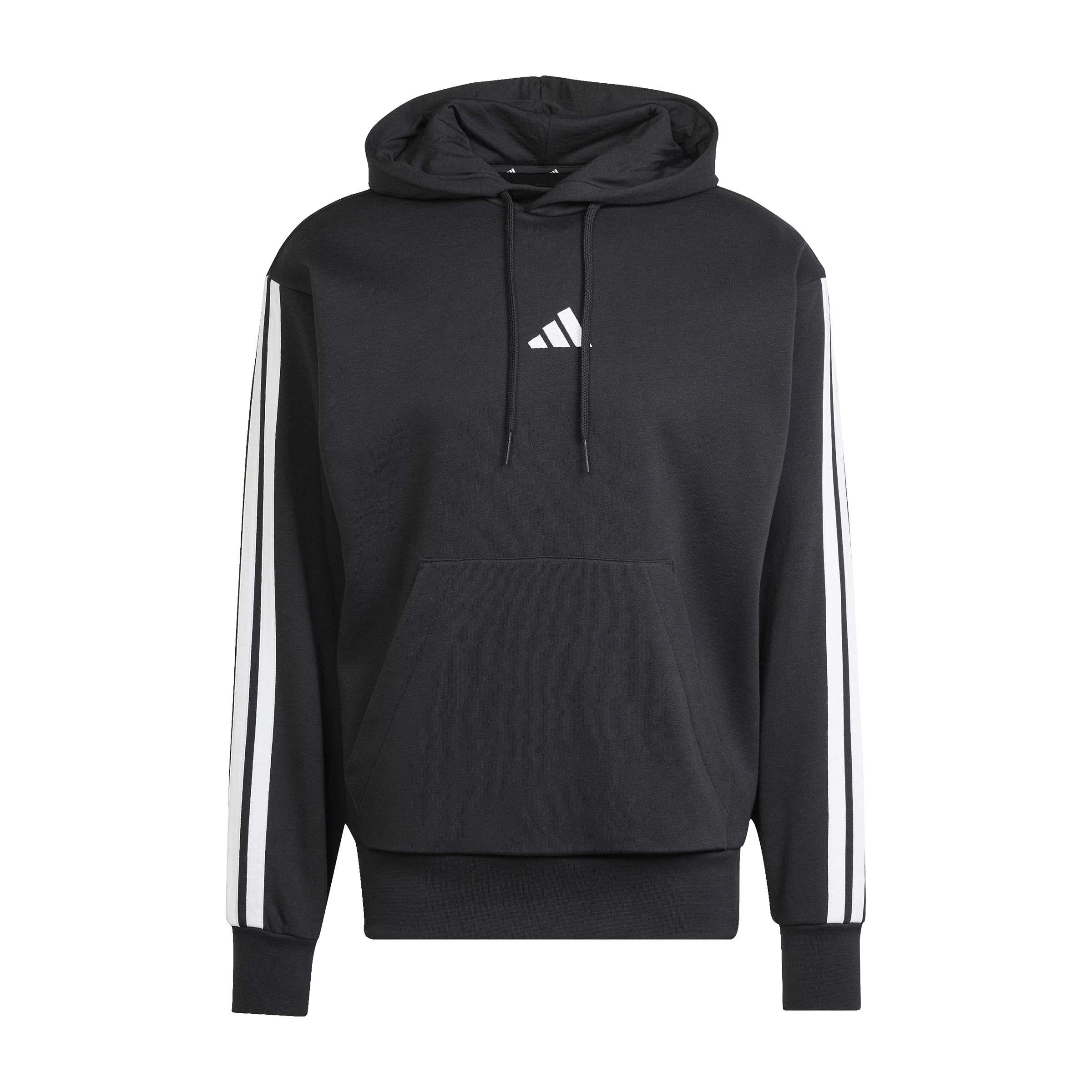Mens Adidas Essentials 3-Stripes Fleece Hoodie