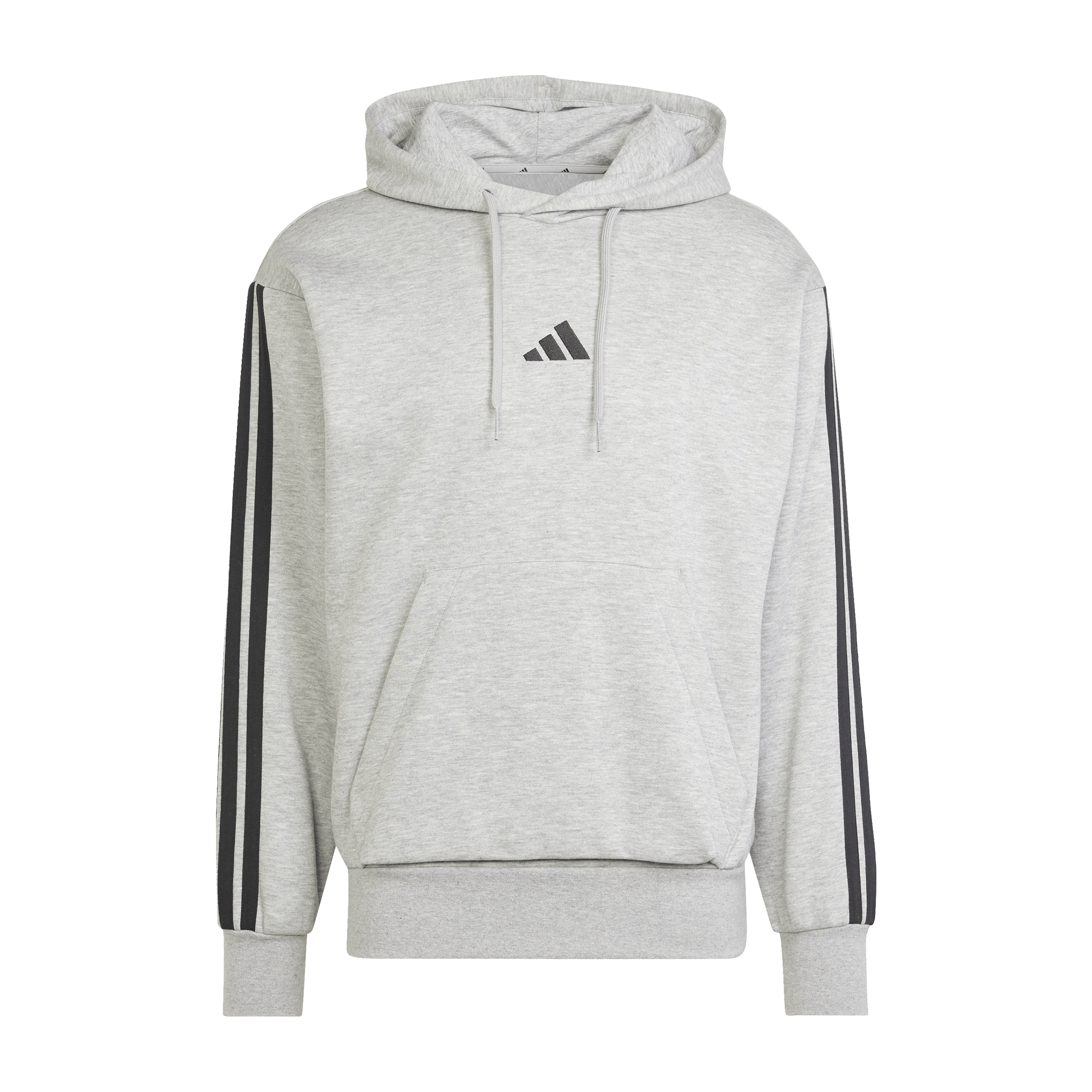 Mens Adidas Essentials 3-Stripes Fleece Hoodie