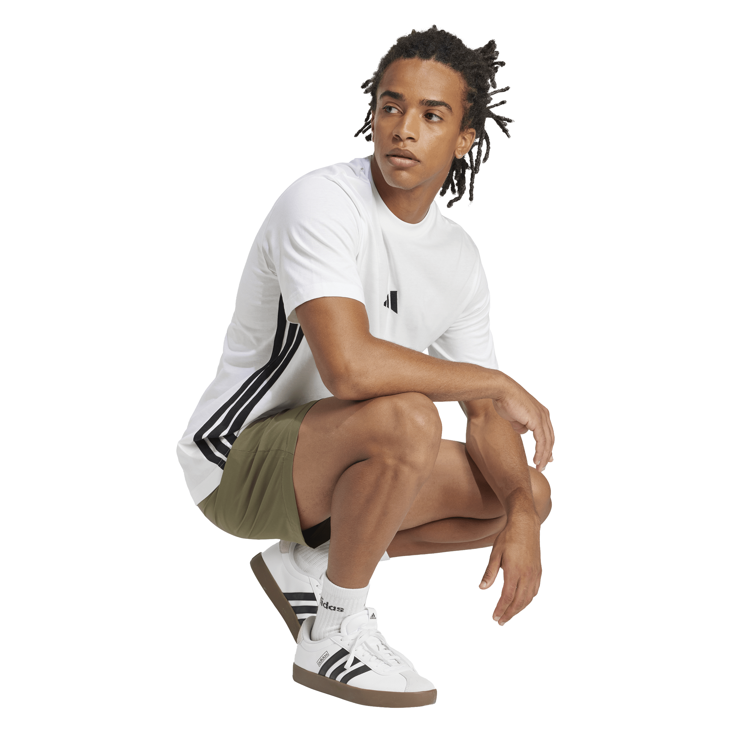 Adidas Essentials 3-Stripes Single Jersey Tee