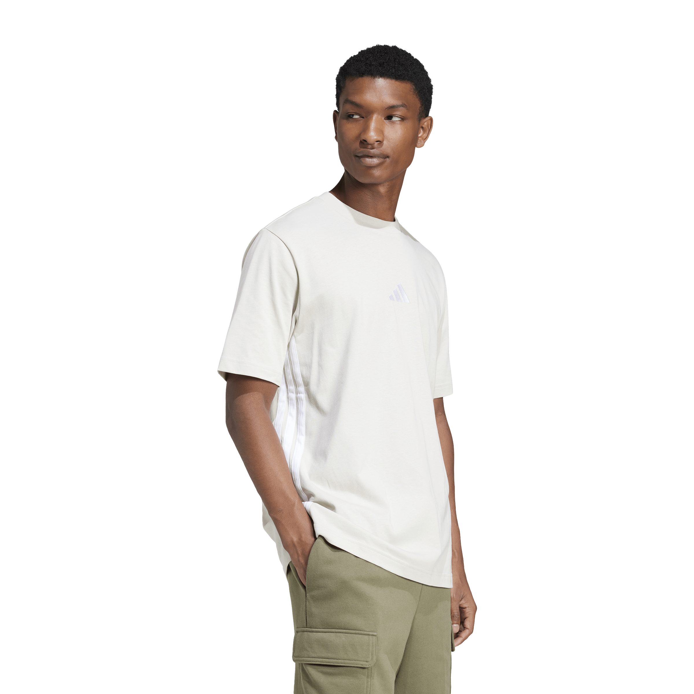 Adidas Essentials 3-Stripes Single Jersey Tee