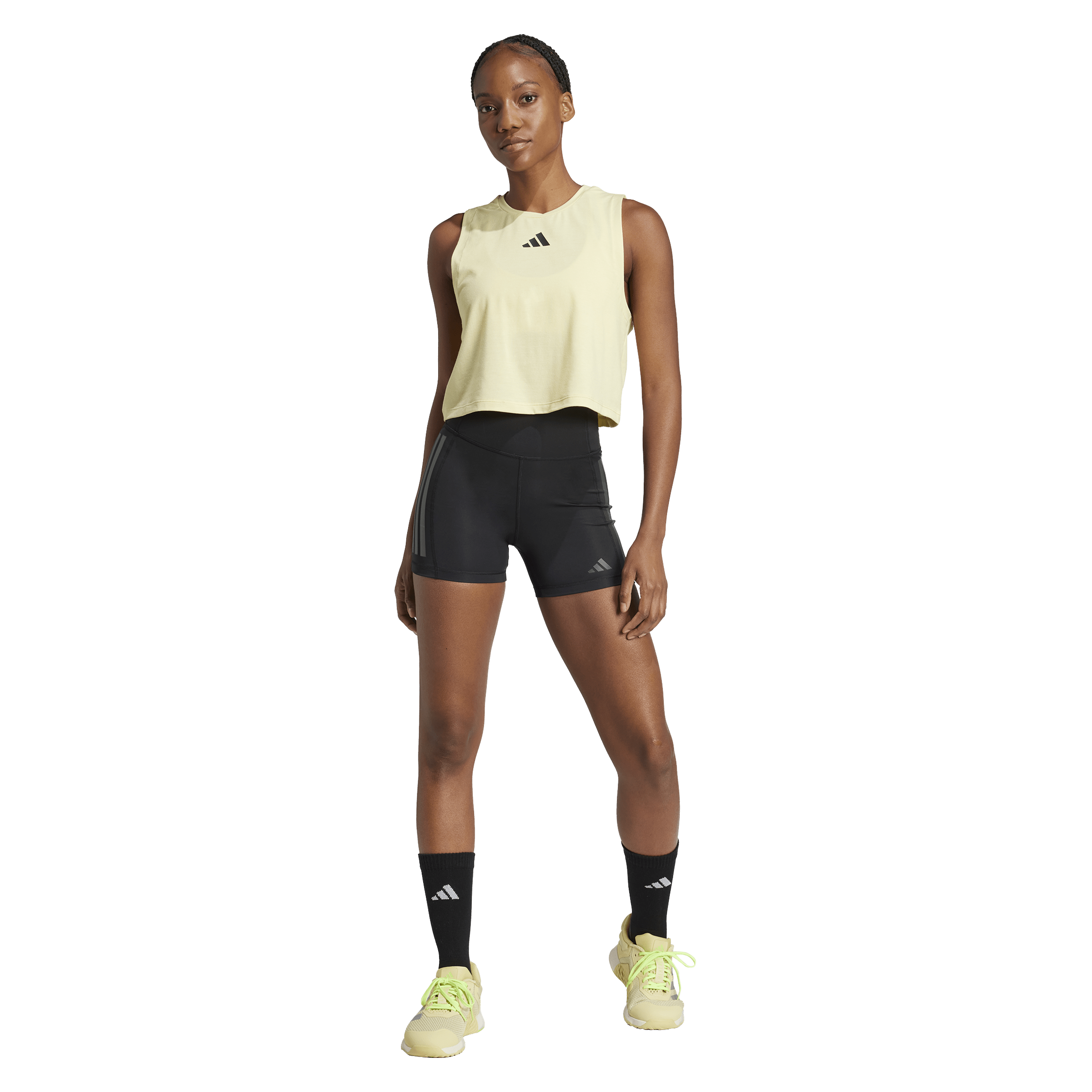 Adidas Optimé 3-Stripes 1/4 Short Leggings