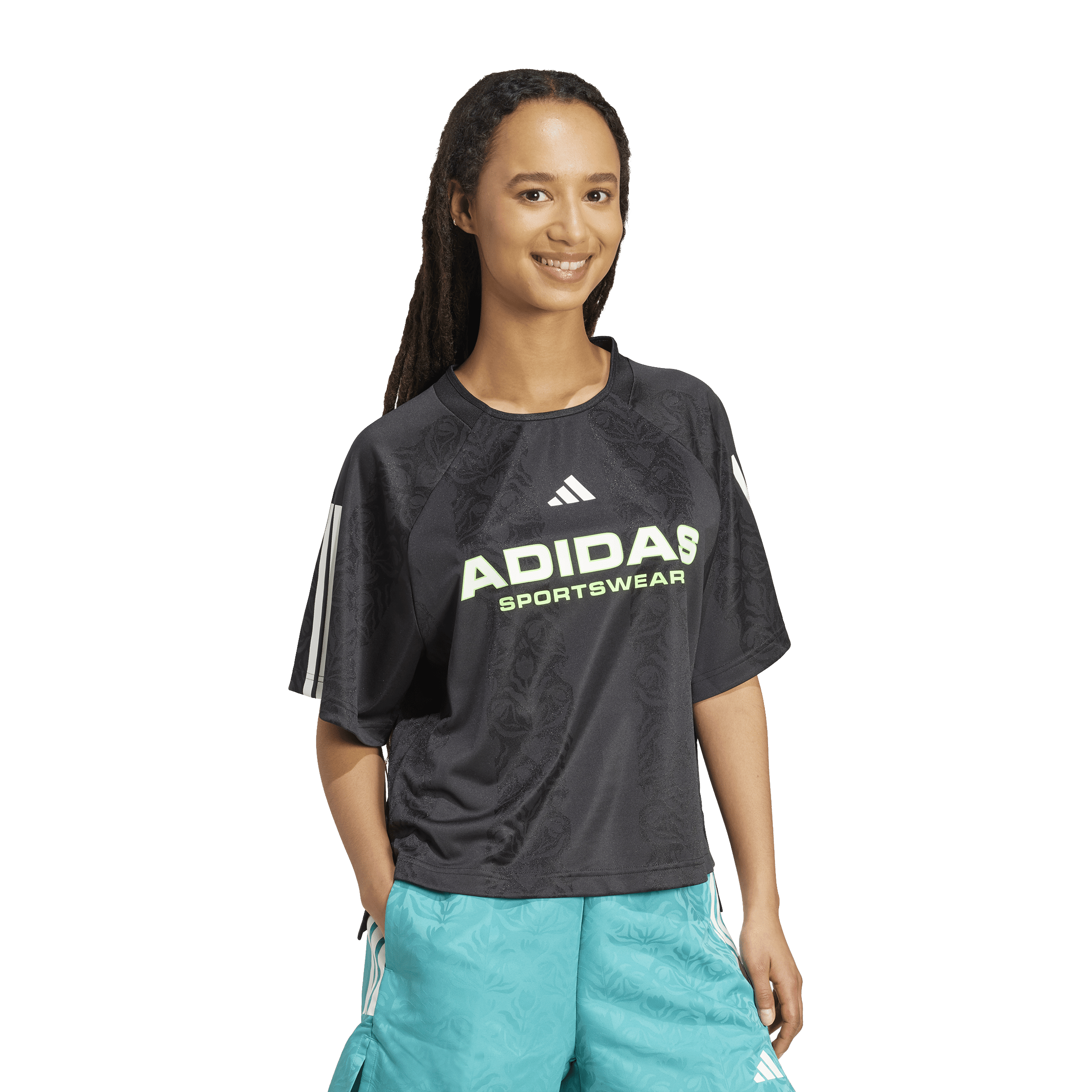 Womens adidas Tiro x Common Goal Jacquard Tee