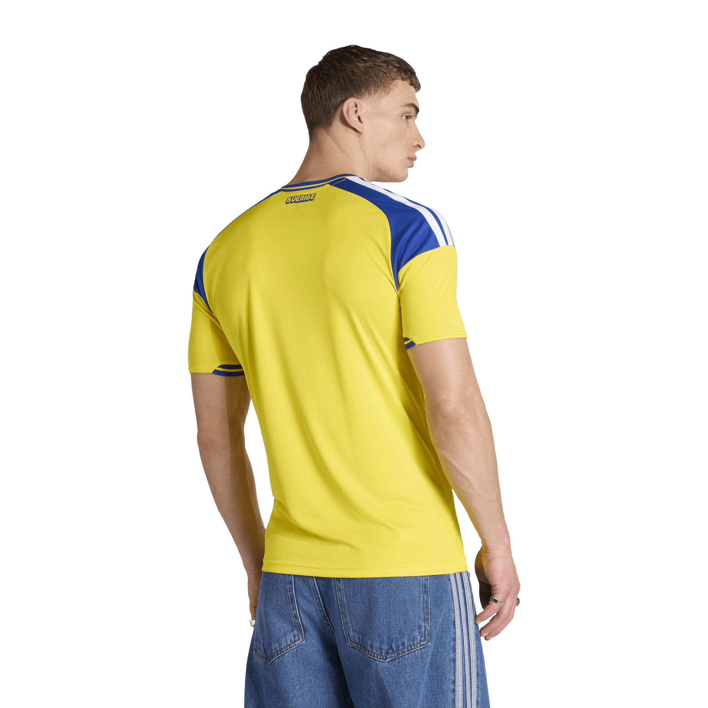 Mens Adidas Sweden 26 Home Authentic Football Jersey