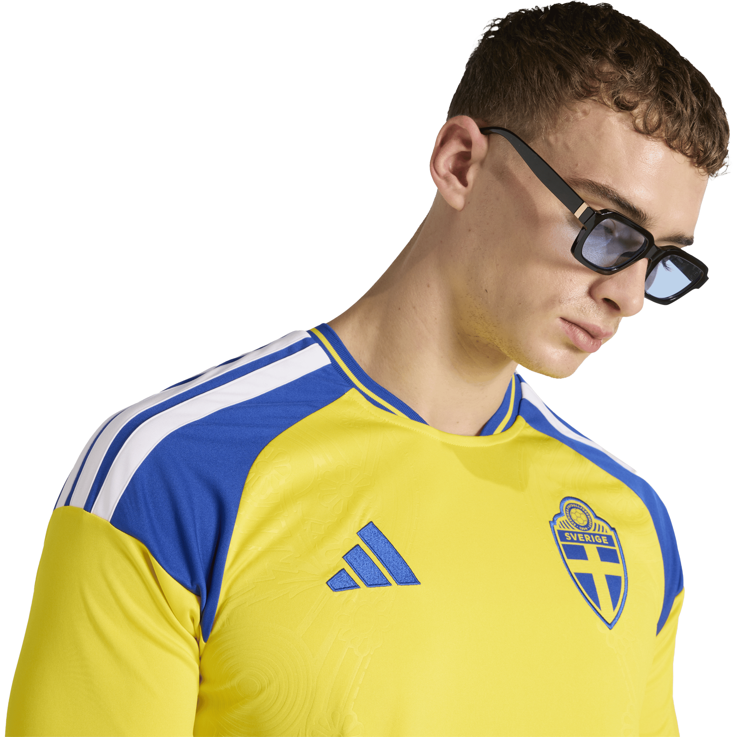 Mens Adidas Sweden 26 Home Authentic Football Jersey