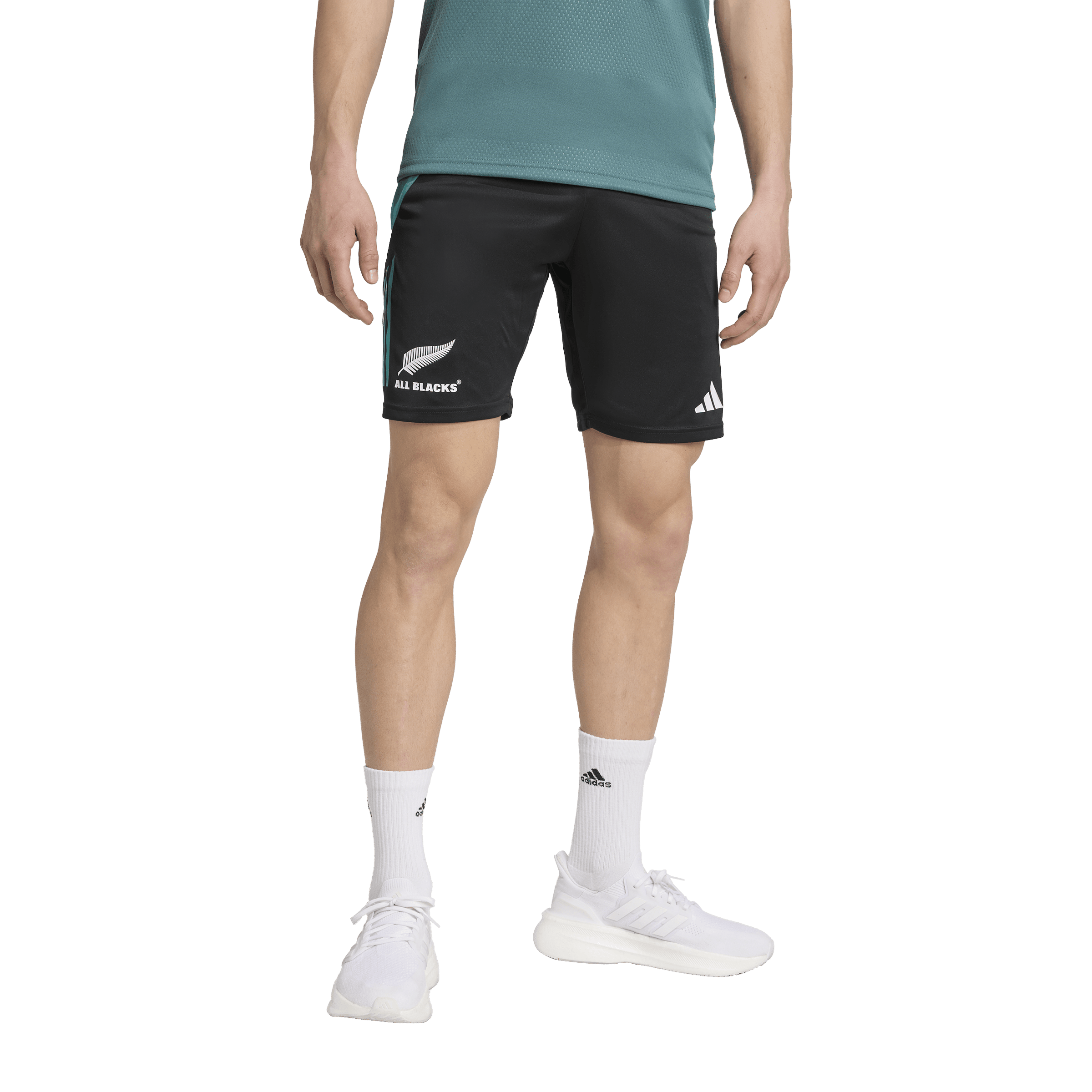 Mens Adidas All Blacks Gym Shorts