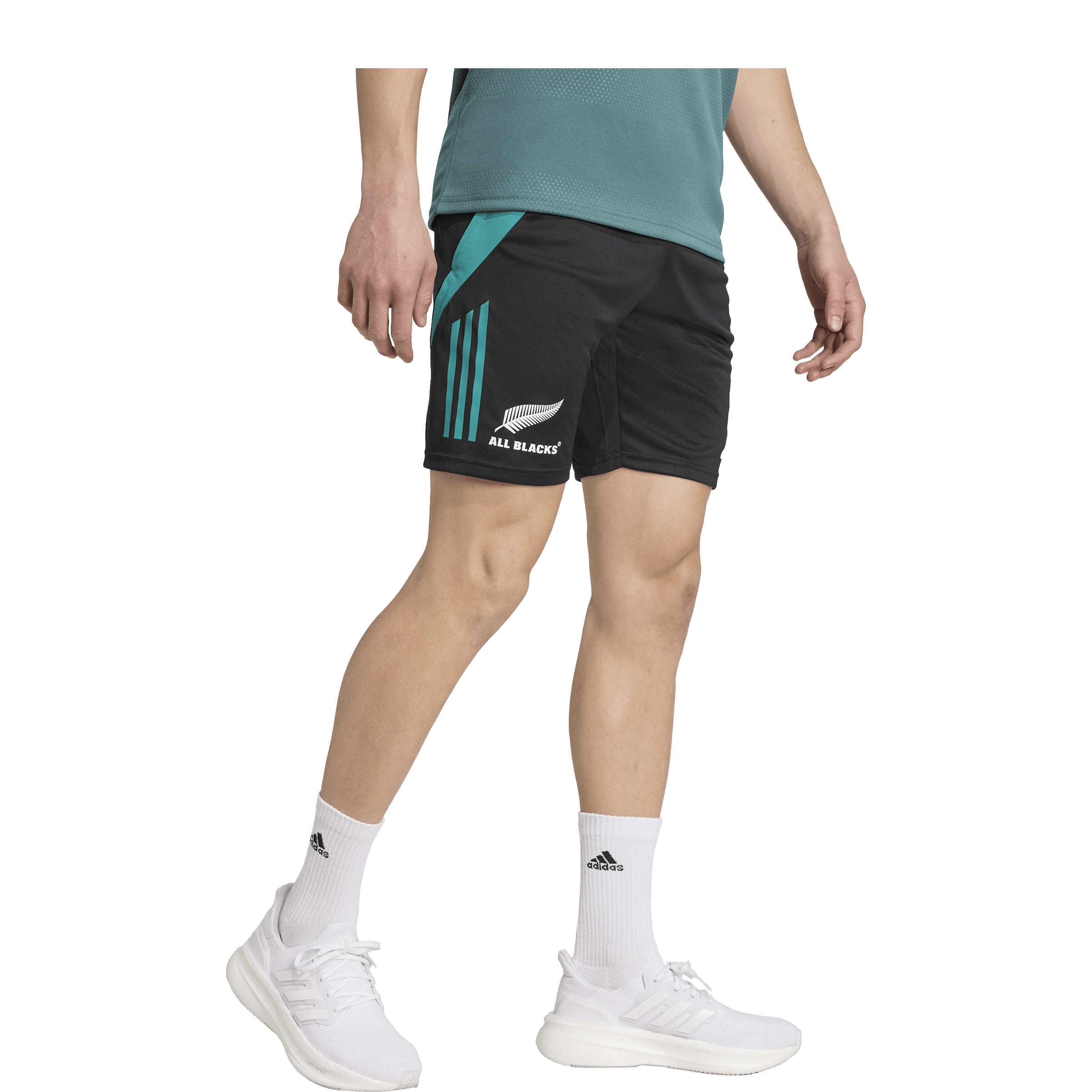 Mens Adidas All Blacks Gym Shorts