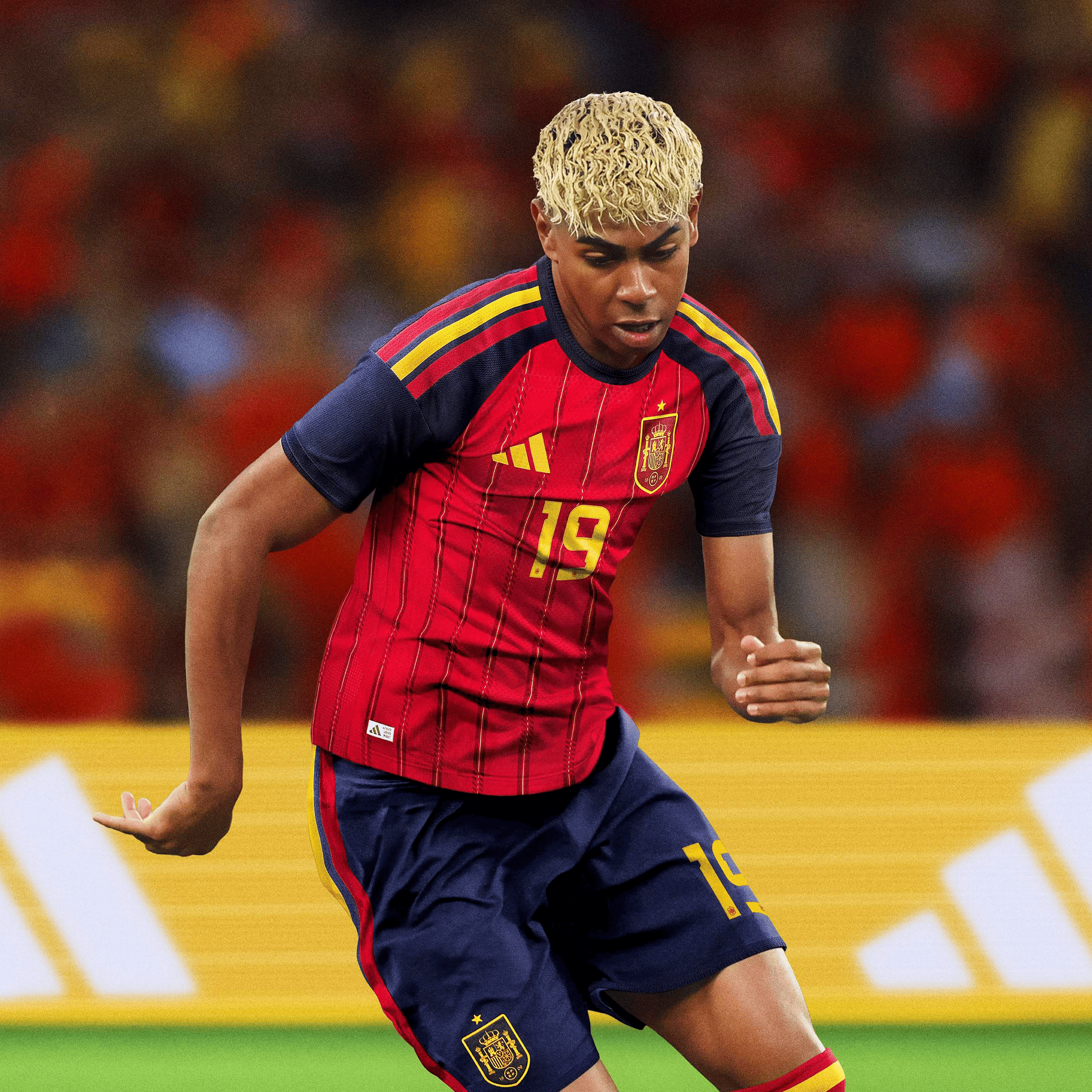Mens adidas Spain 26 Home Authentic Football Jersey