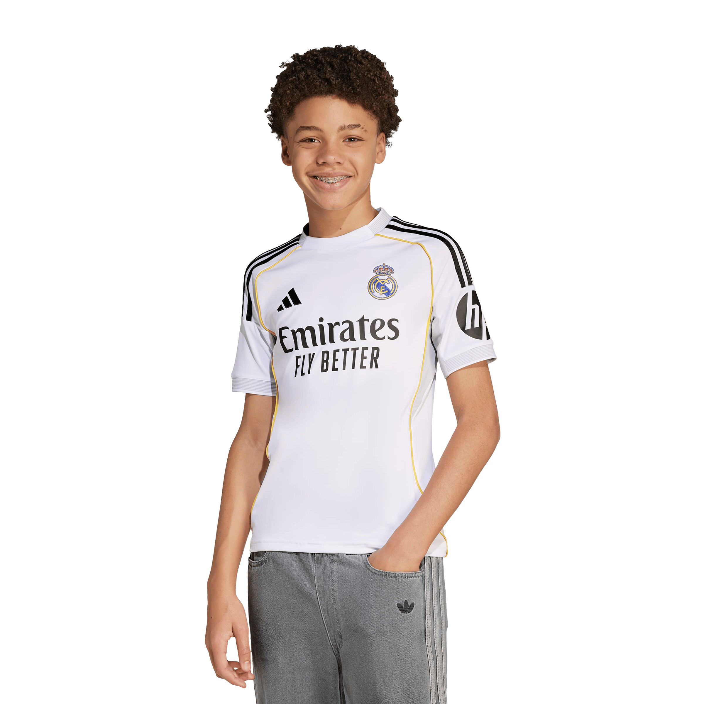 Kids Adidas Real Madrid 25/26 Home Jersey