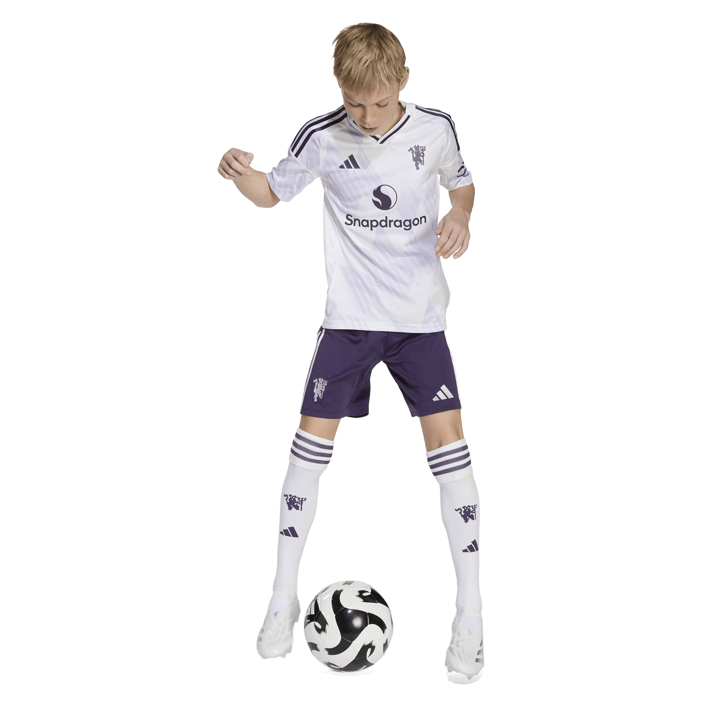 Kids adidas Manchester United 25/26 Away Football Jersey