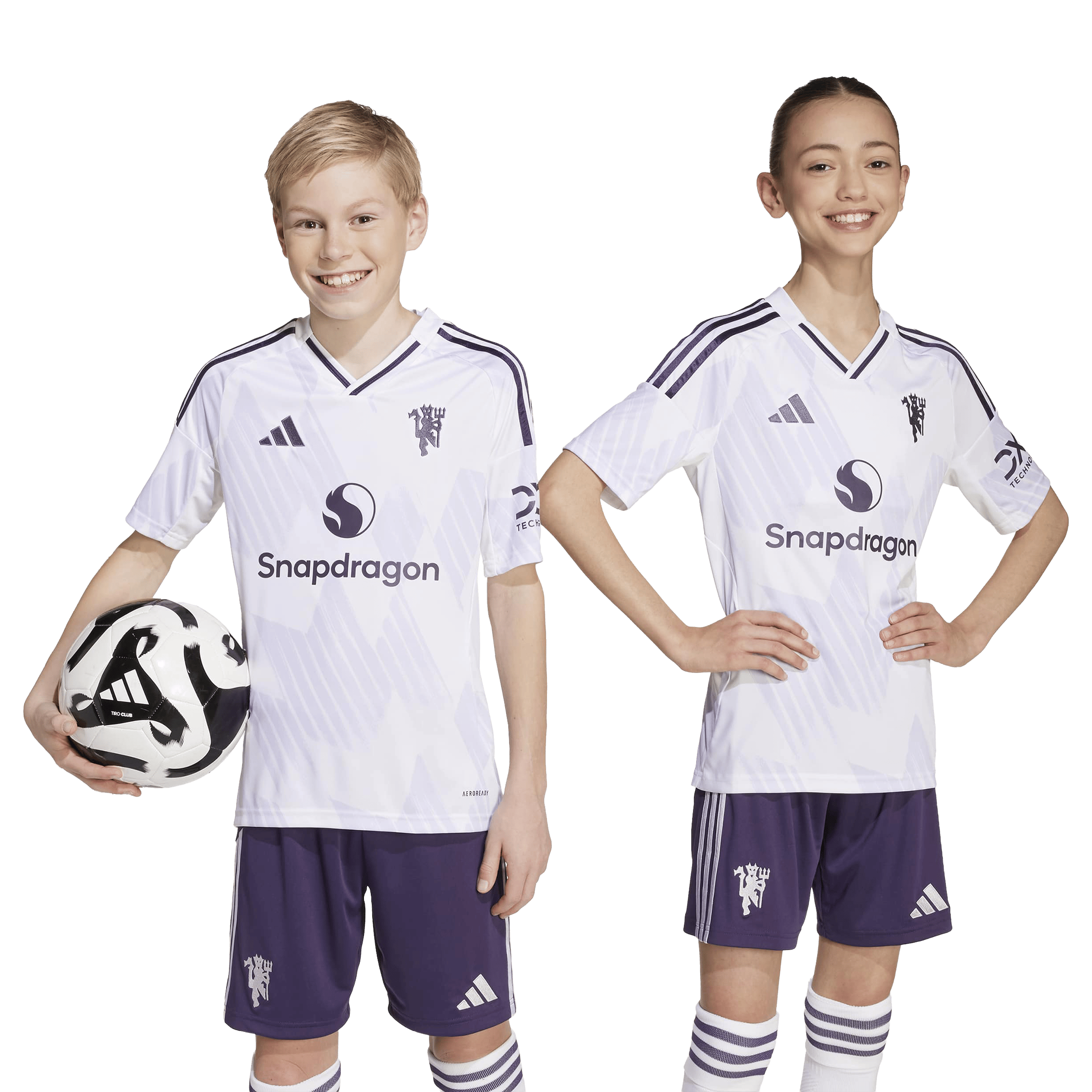 Kids adidas Manchester United 25/26 Away Football Jersey