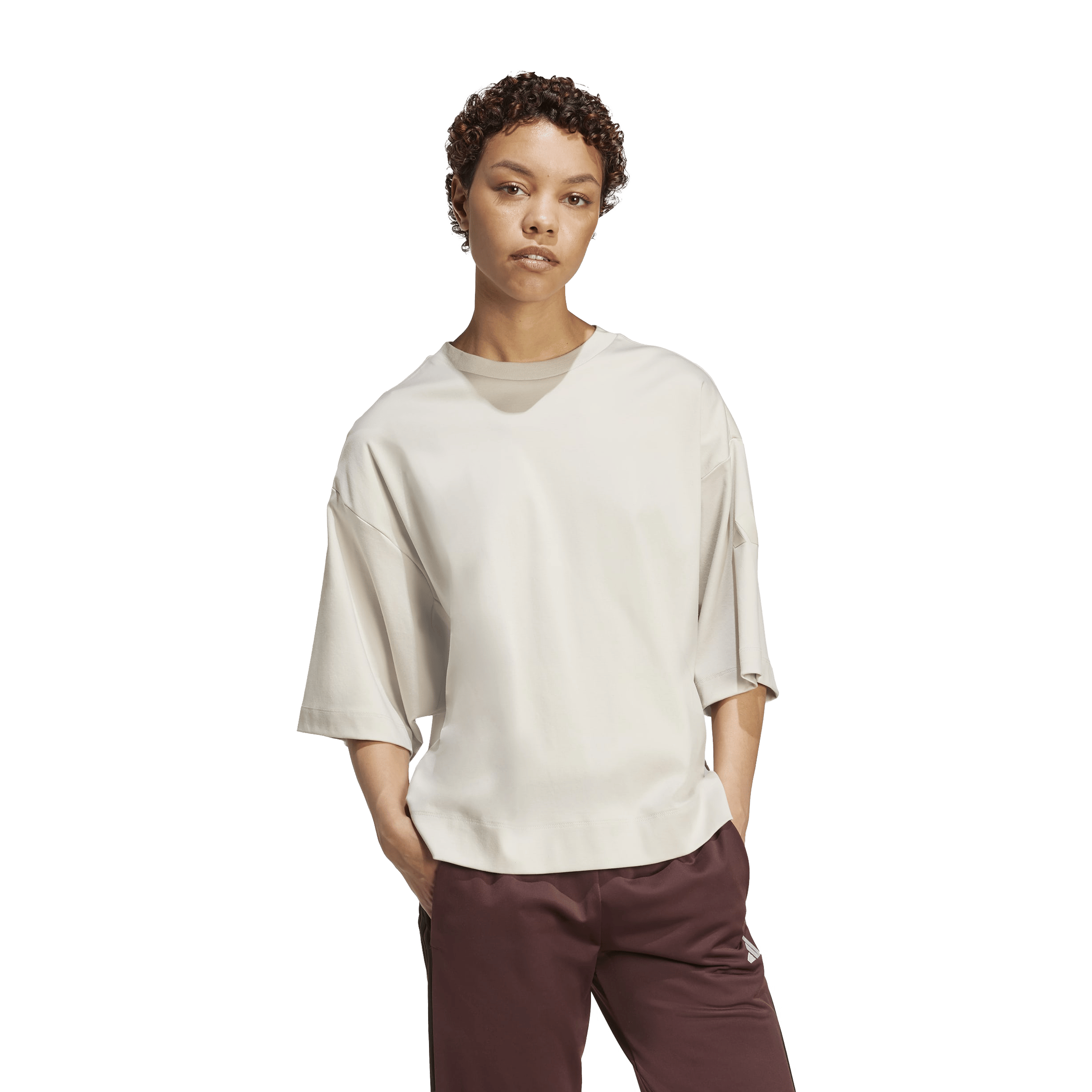 Womens adidas Soft Lux Loose Tee