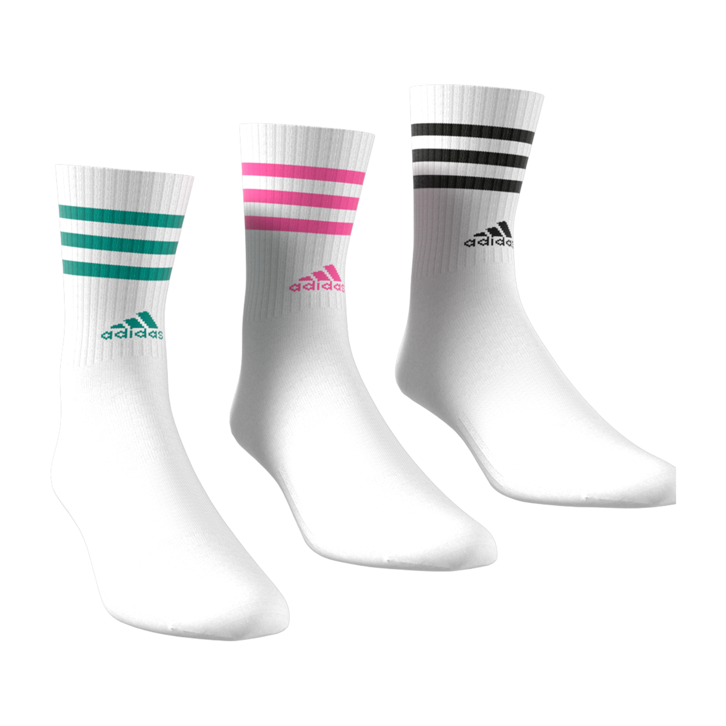 Adidas 3-Stripes Cushioned (3pk) Crew Socks