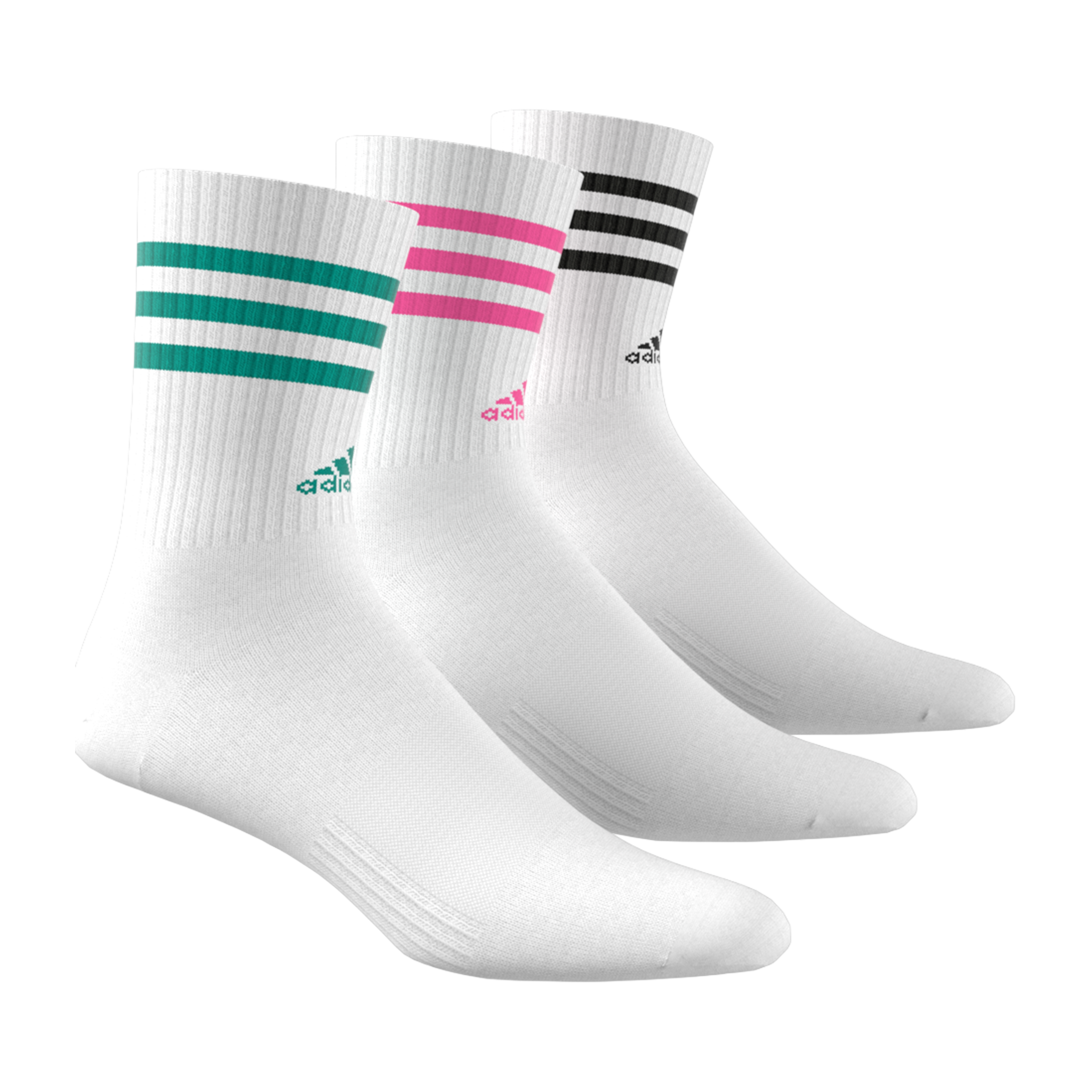 Adidas 3-Stripes Cushioned (3pk) Crew Socks
