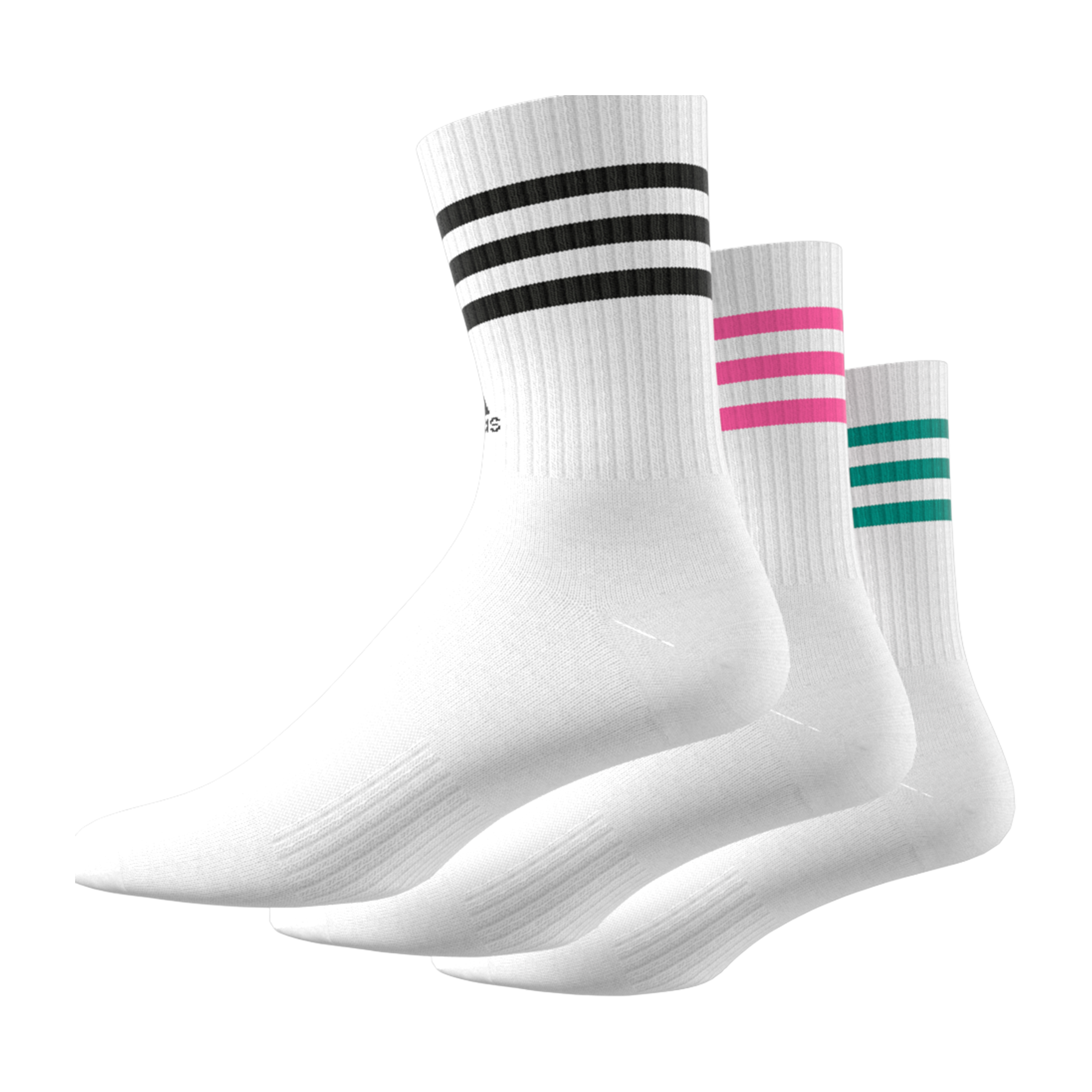 Adidas 3-Stripes Cushioned (3pk) Crew Socks