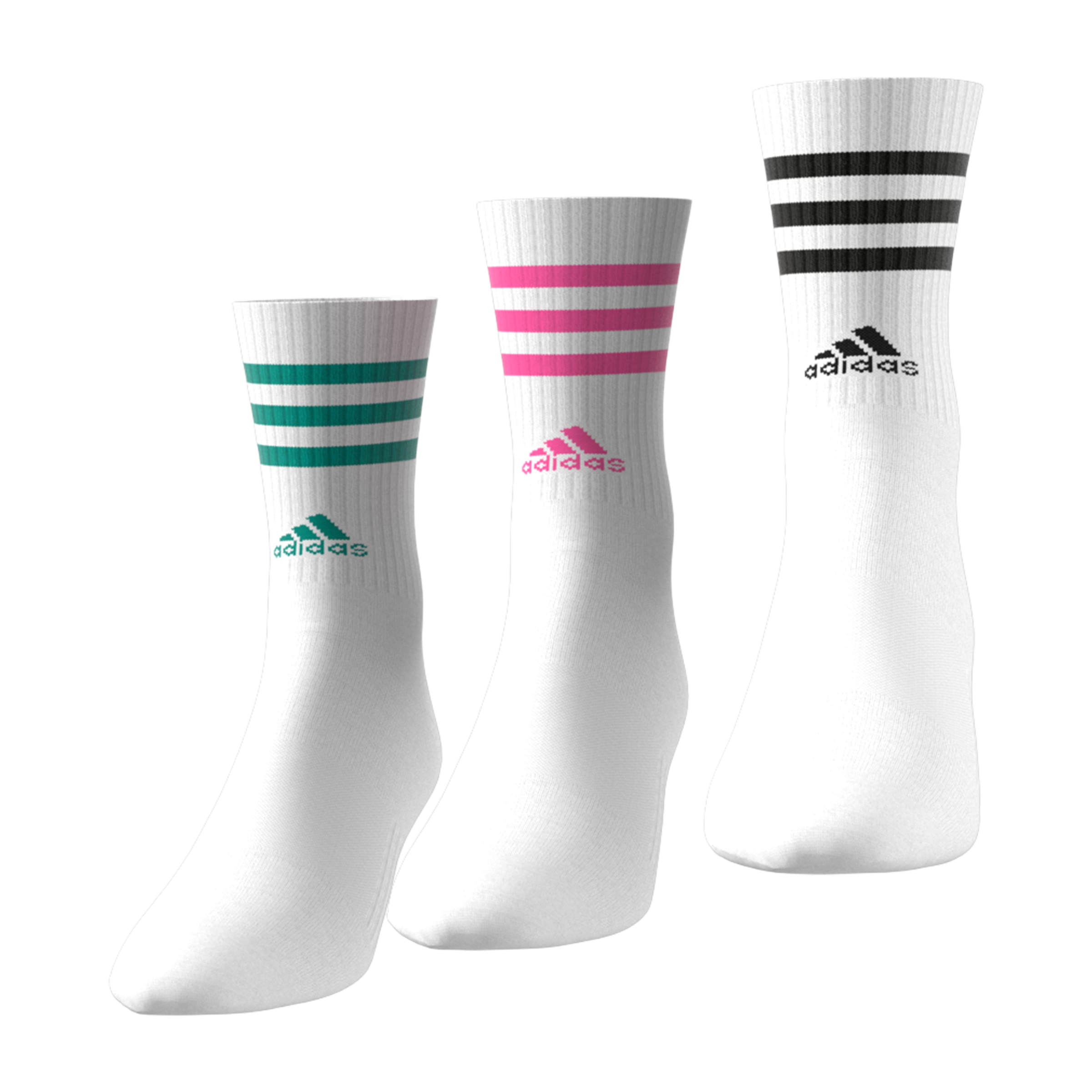Adidas 3-Stripes Cushioned (3pk) Crew Socks