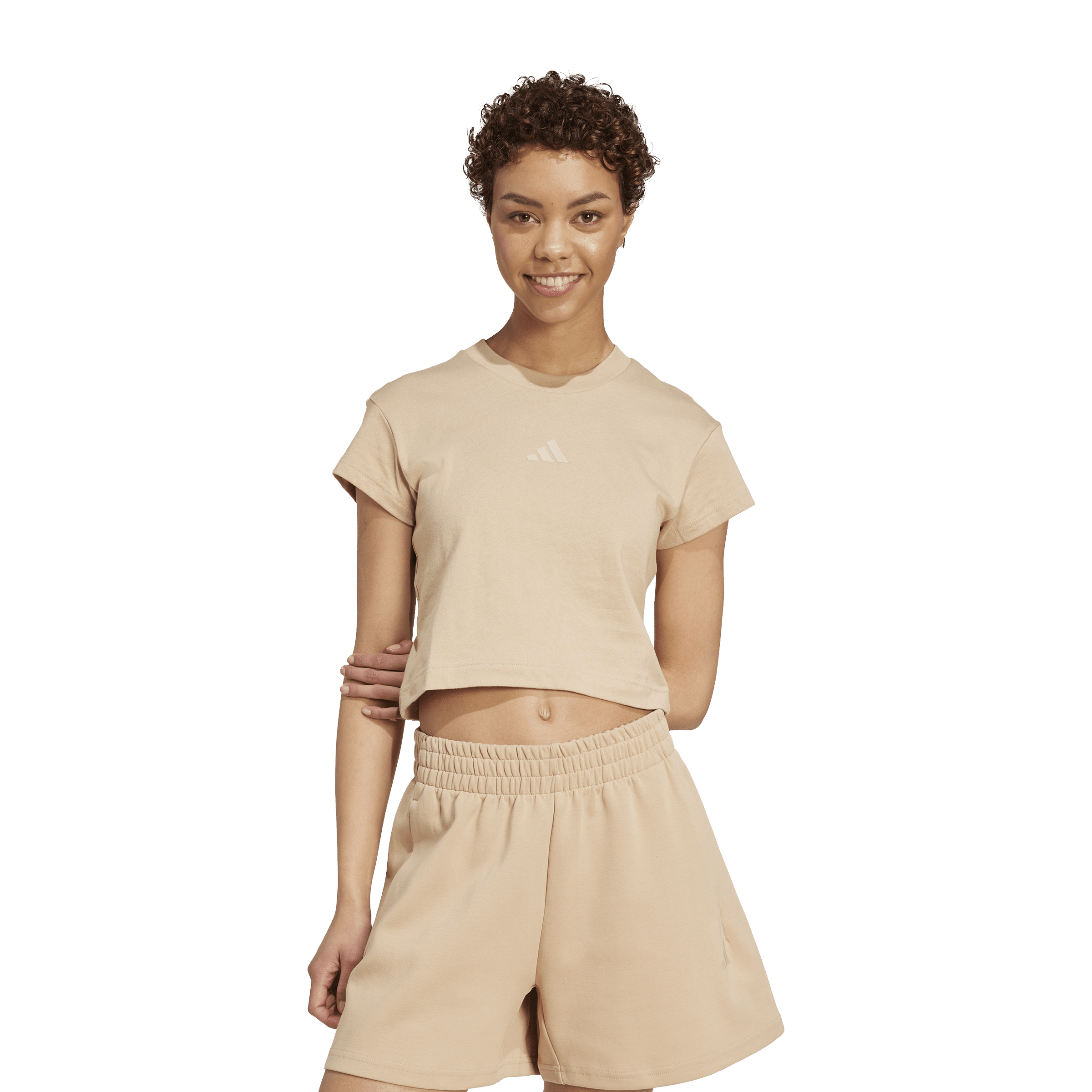 Womens Adidas Future Icons (Small Logo) Baby Tee