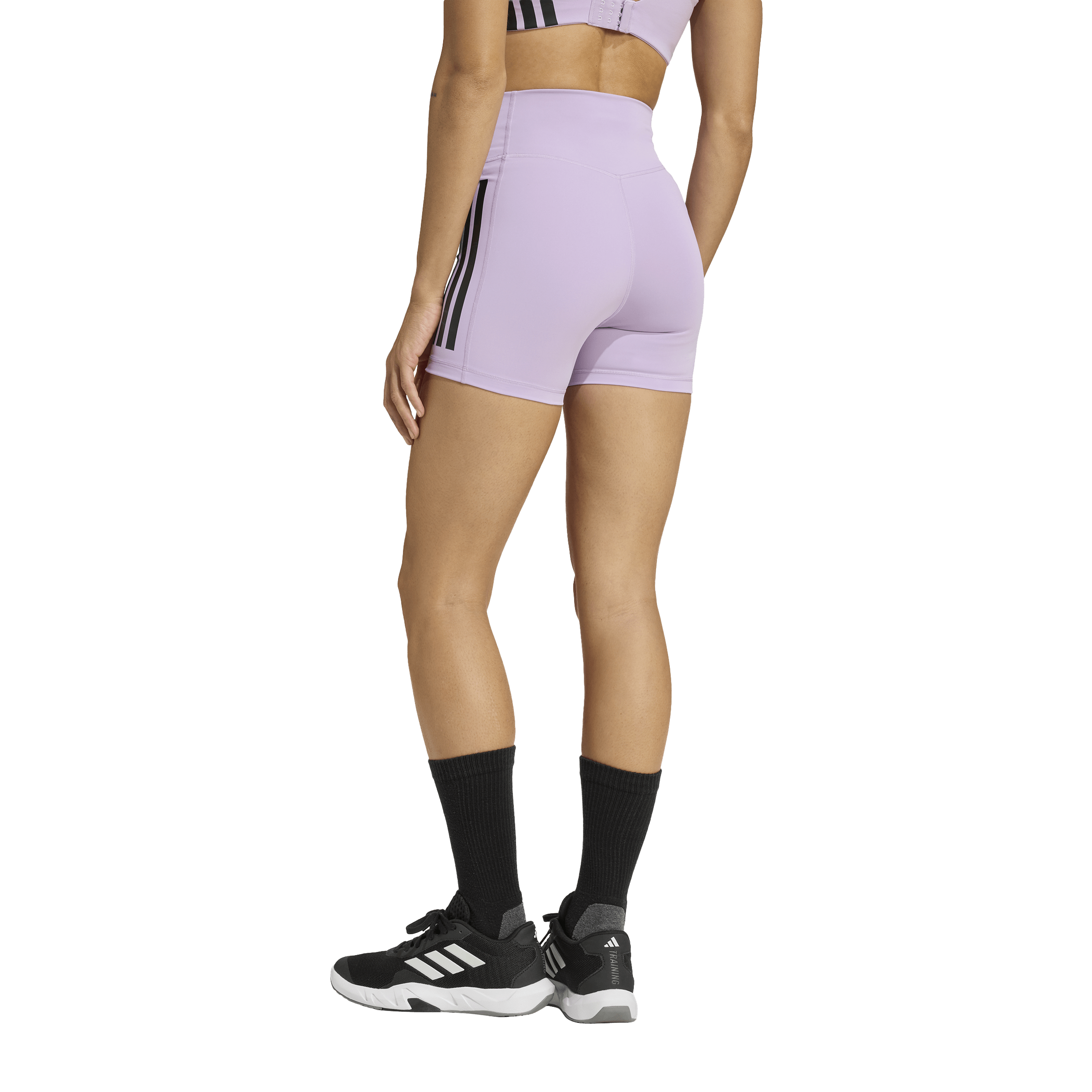 Adidas Optimé 3-Stripes 1/4 Short Leggings