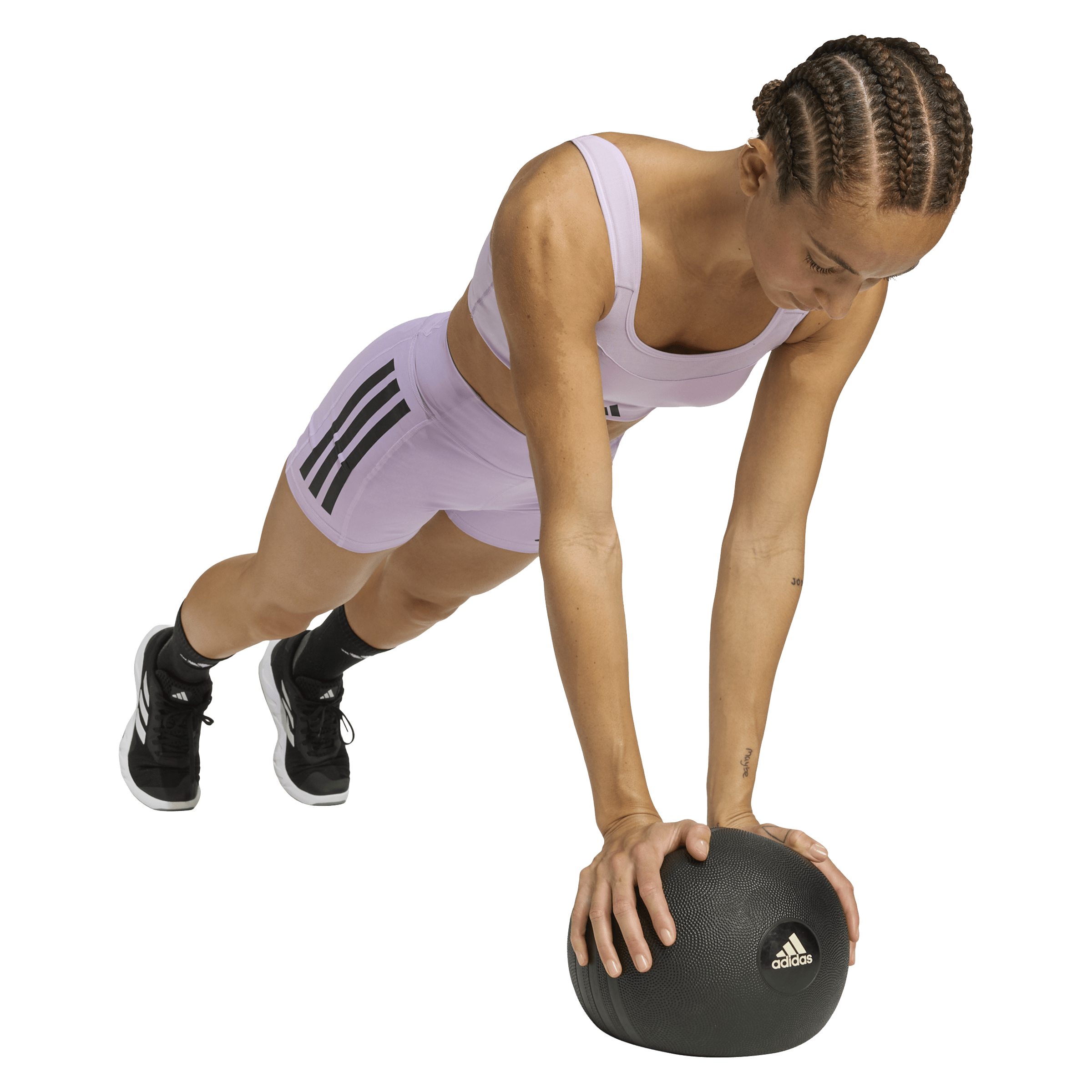 Adidas Optimé 3-Stripes 1/4 Short Leggings