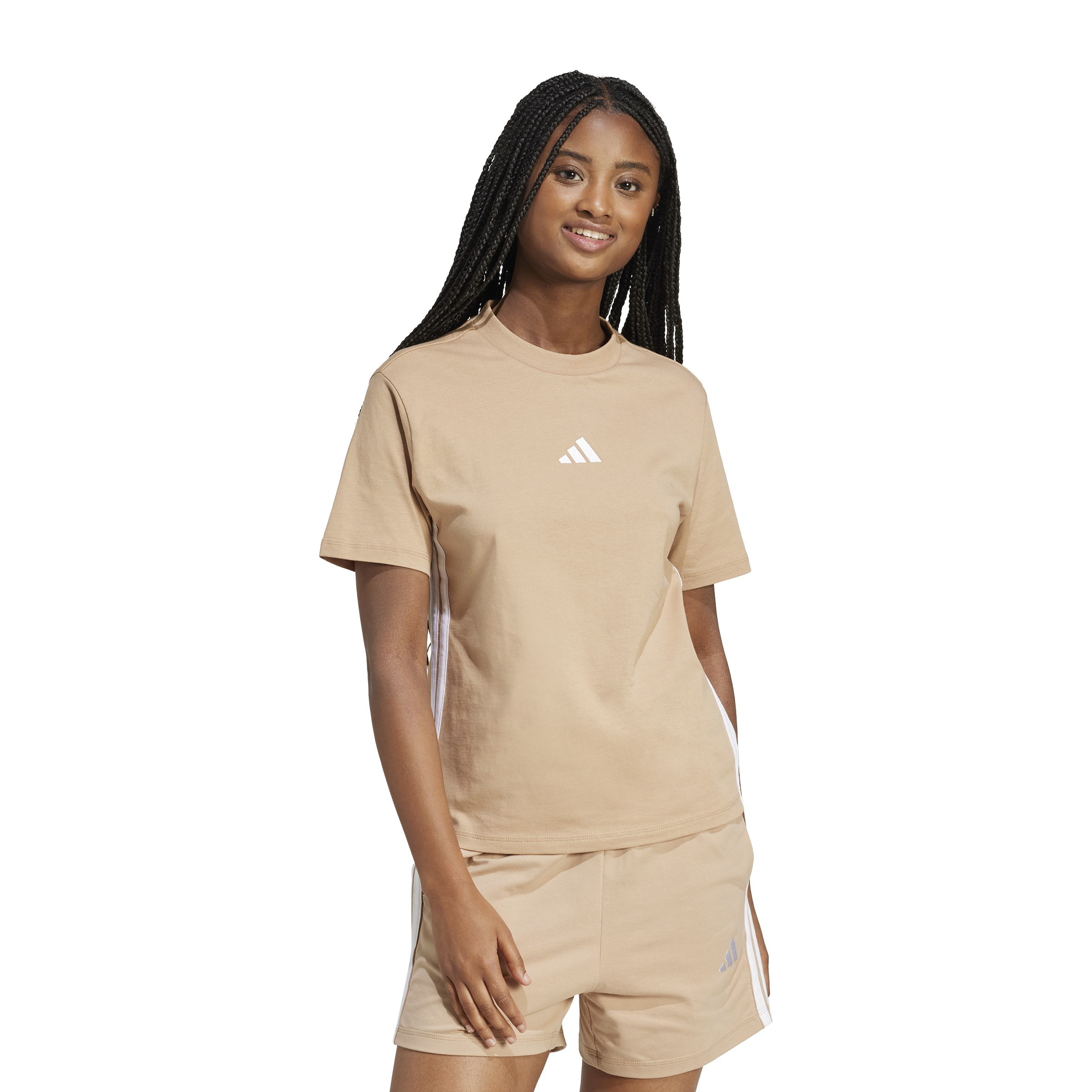 Adidas Essentials 3-Stripes Cotton Tee