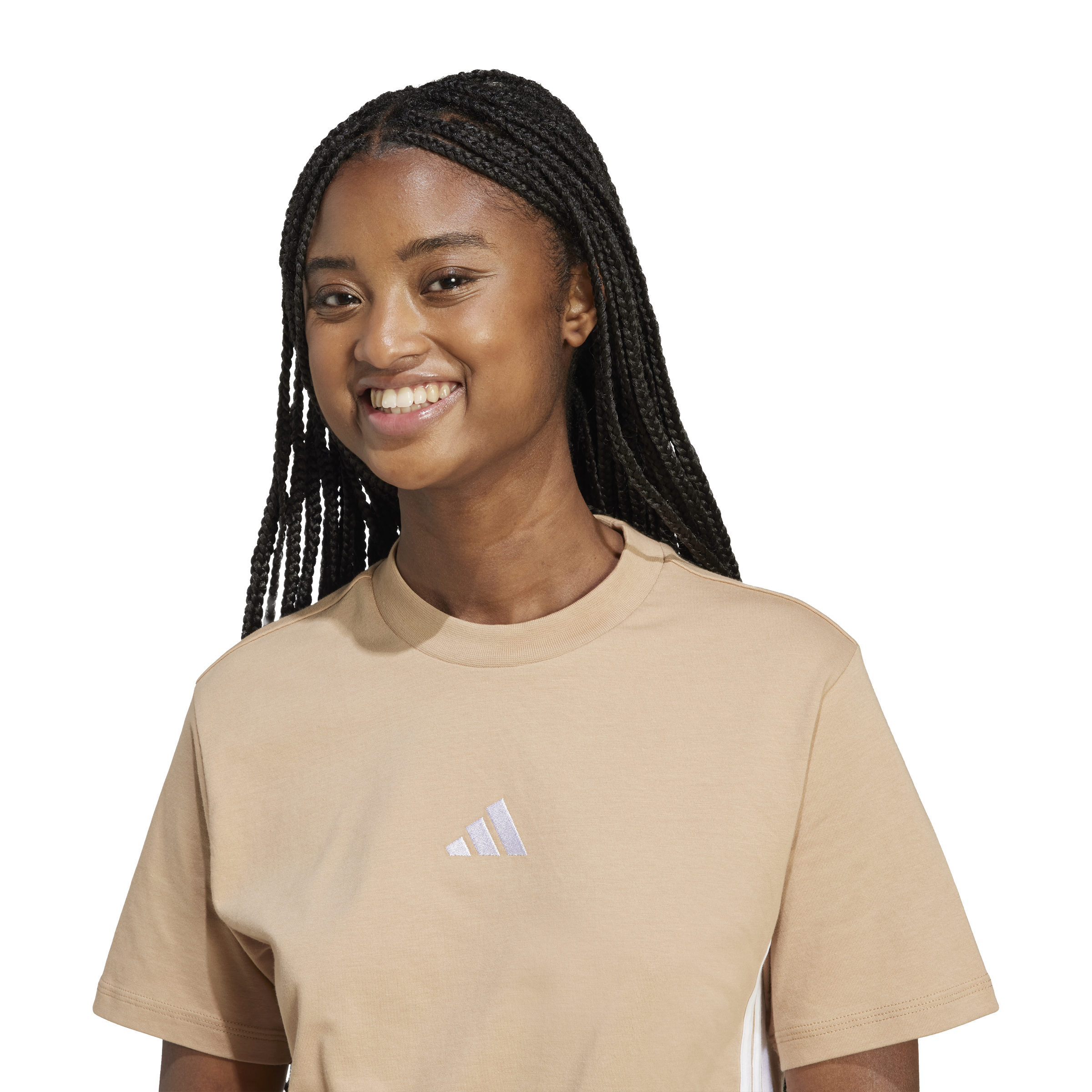 Adidas Essentials 3-Stripes Cotton Tee