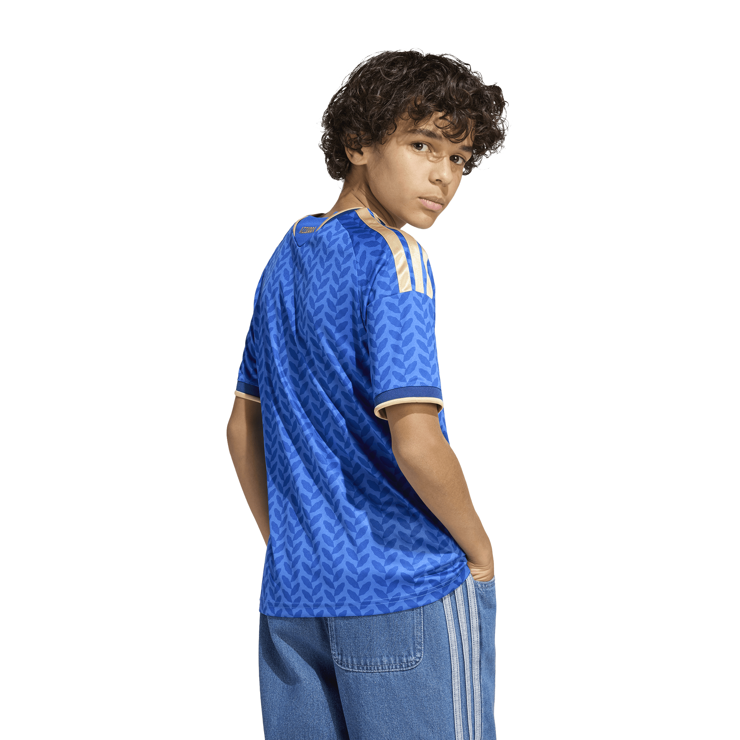 Kids Adidas Italy 26 Home Replica Football Jersey