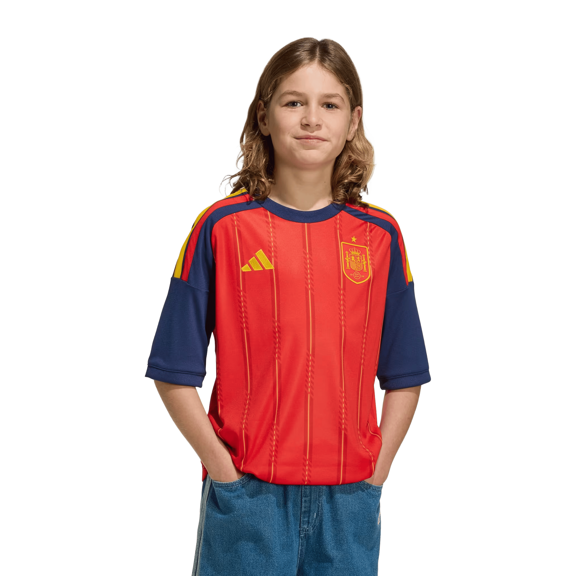 Kids Adidas Spain 25/26 Home Jersey