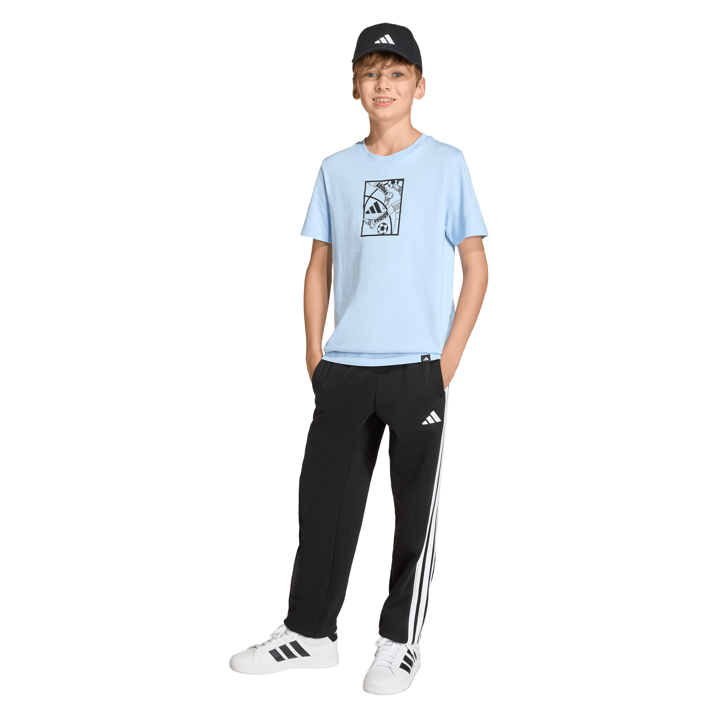 Kids Adidas Football Graphic Tee