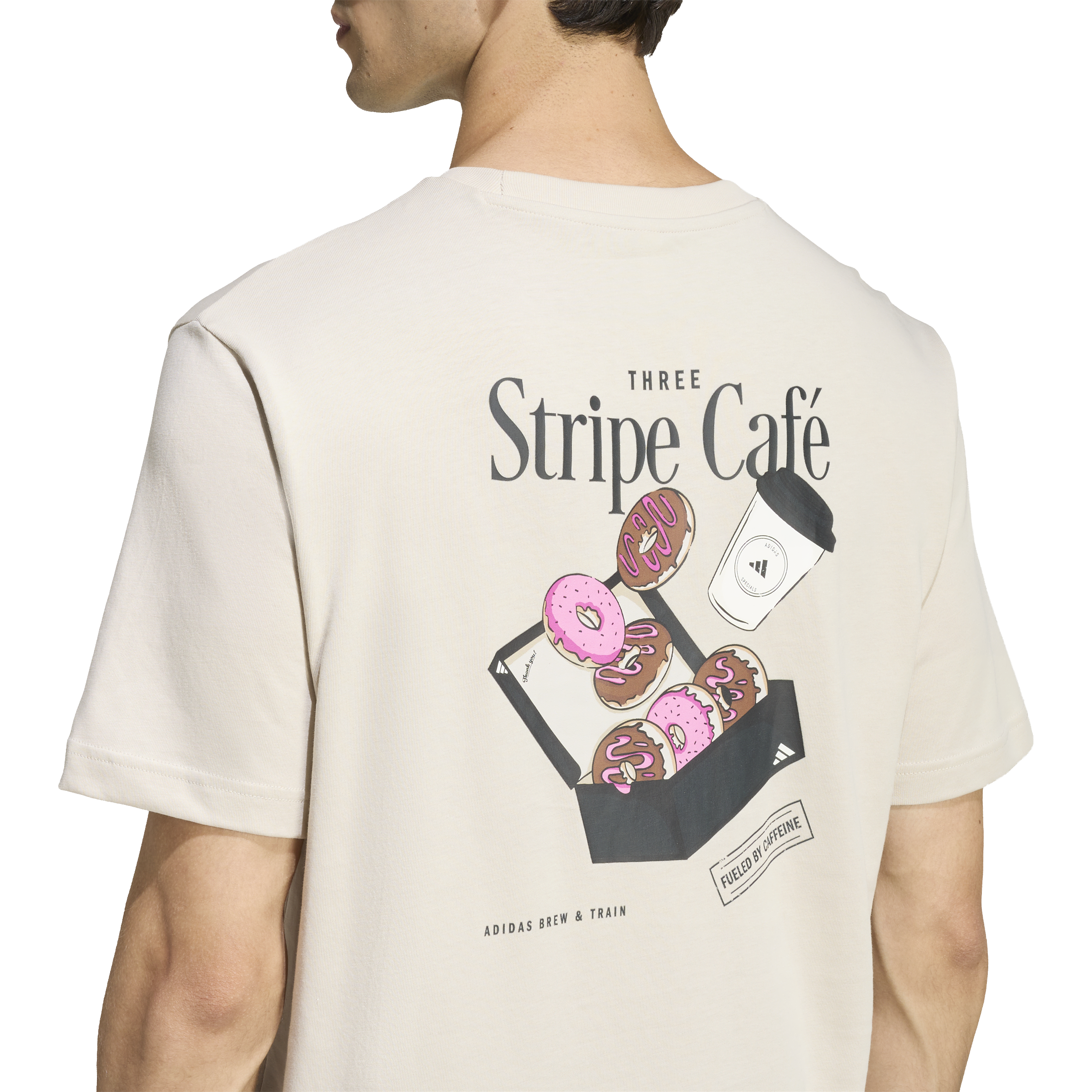 Adidas Coffee Cafe Donut Box Graphic Tee