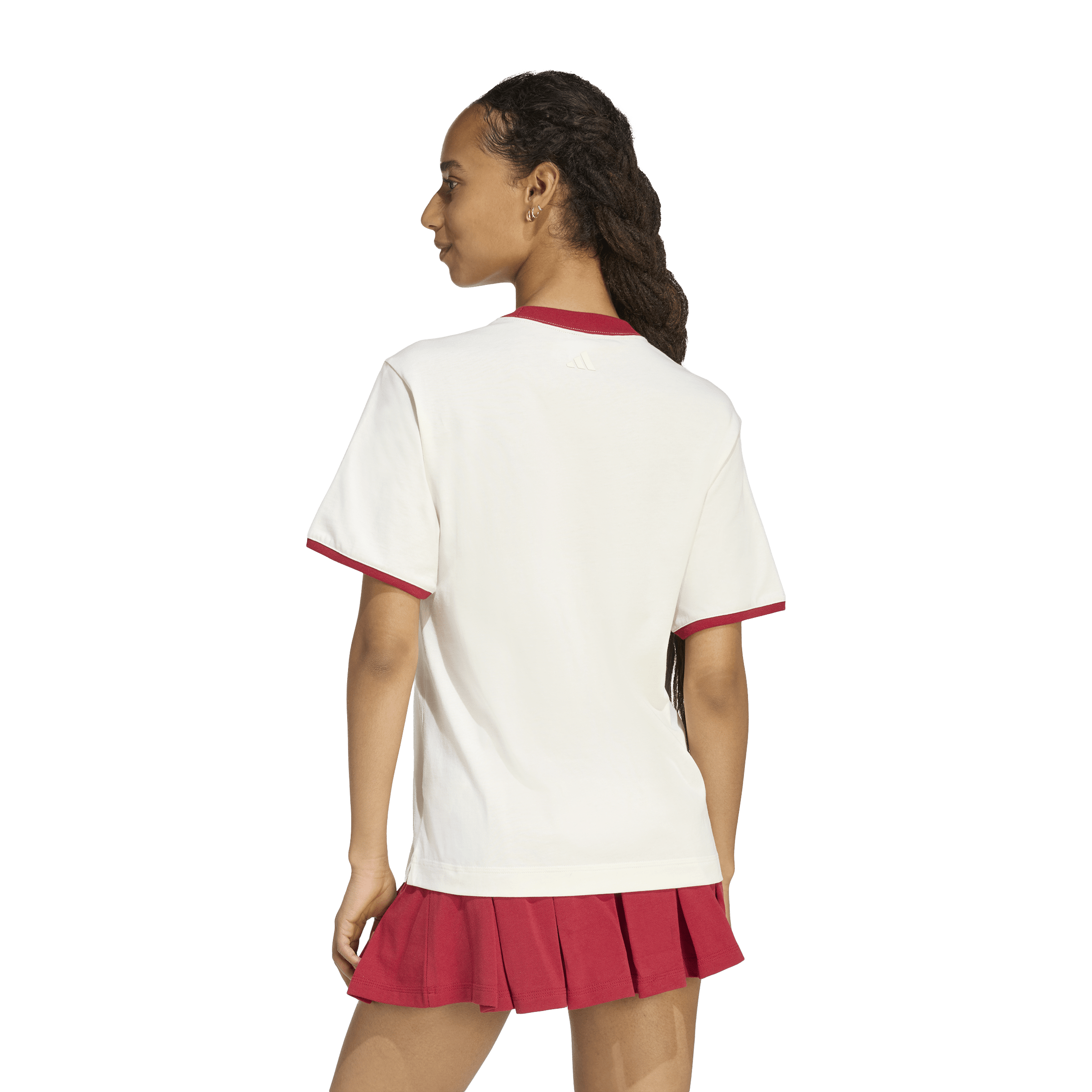 Womens Adidas Seasonal Essentials Colorpop Tee with Embroidered Graphic