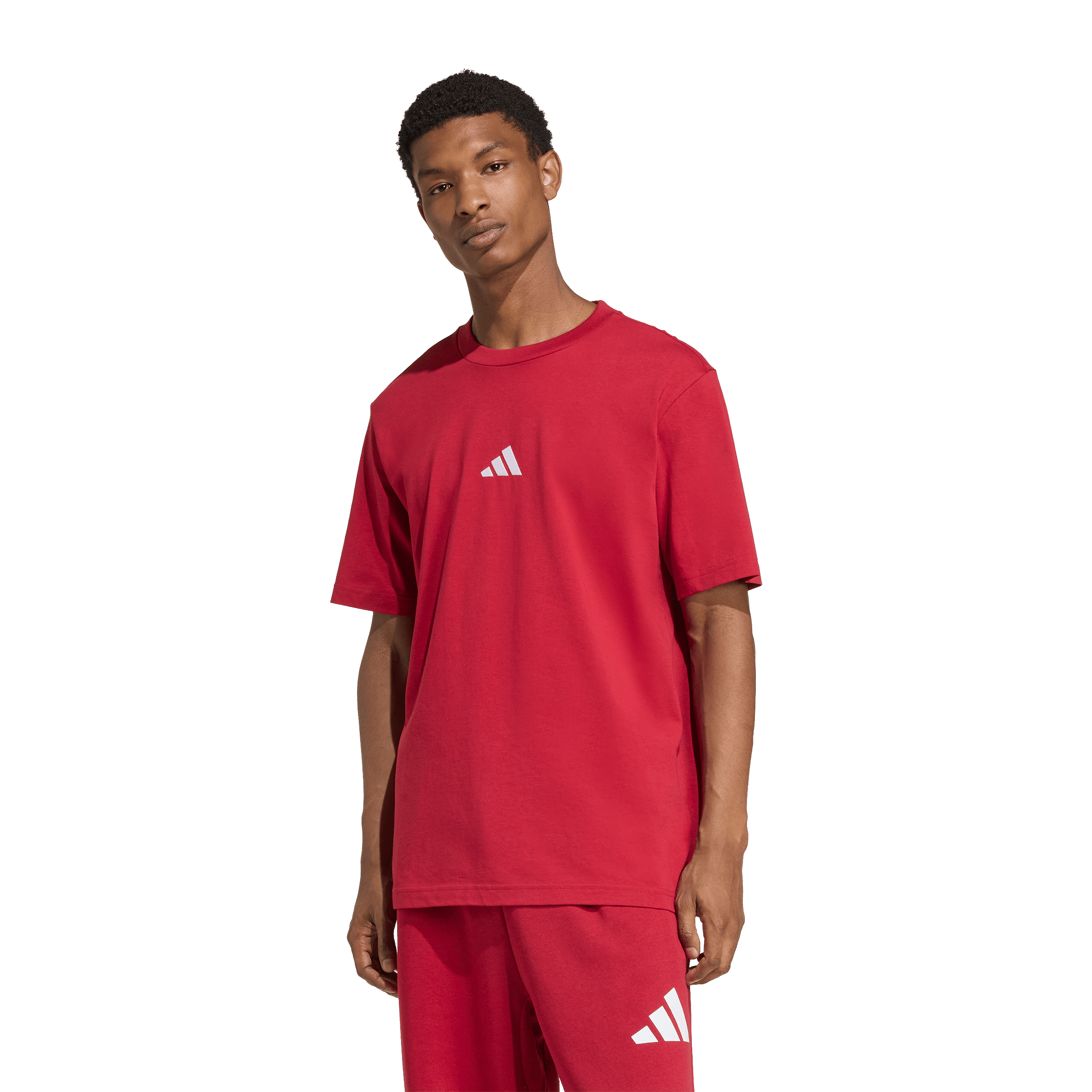 Mens Adidas Essentials Small Logo Tee