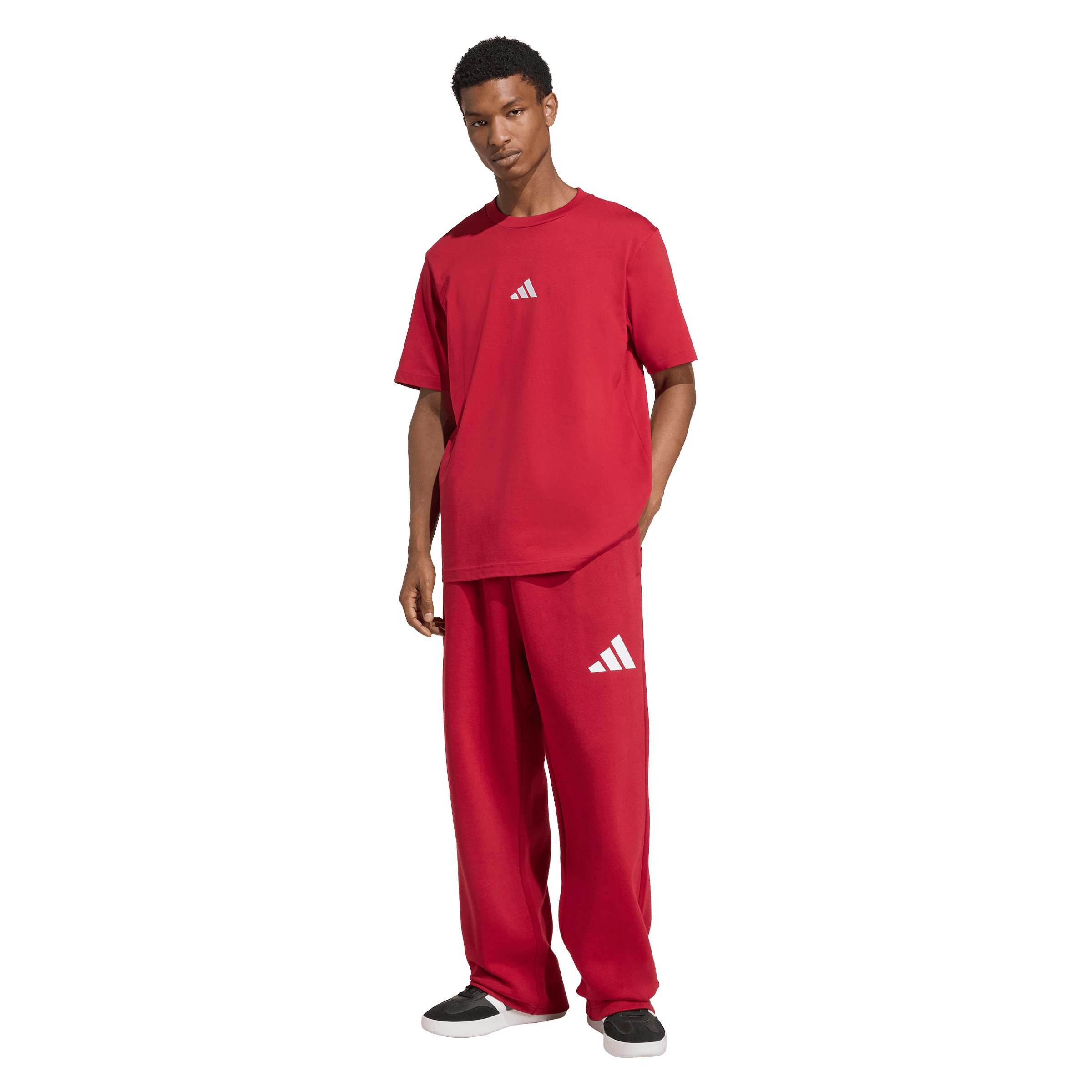 Mens Adidas Essentials Small Logo Tee