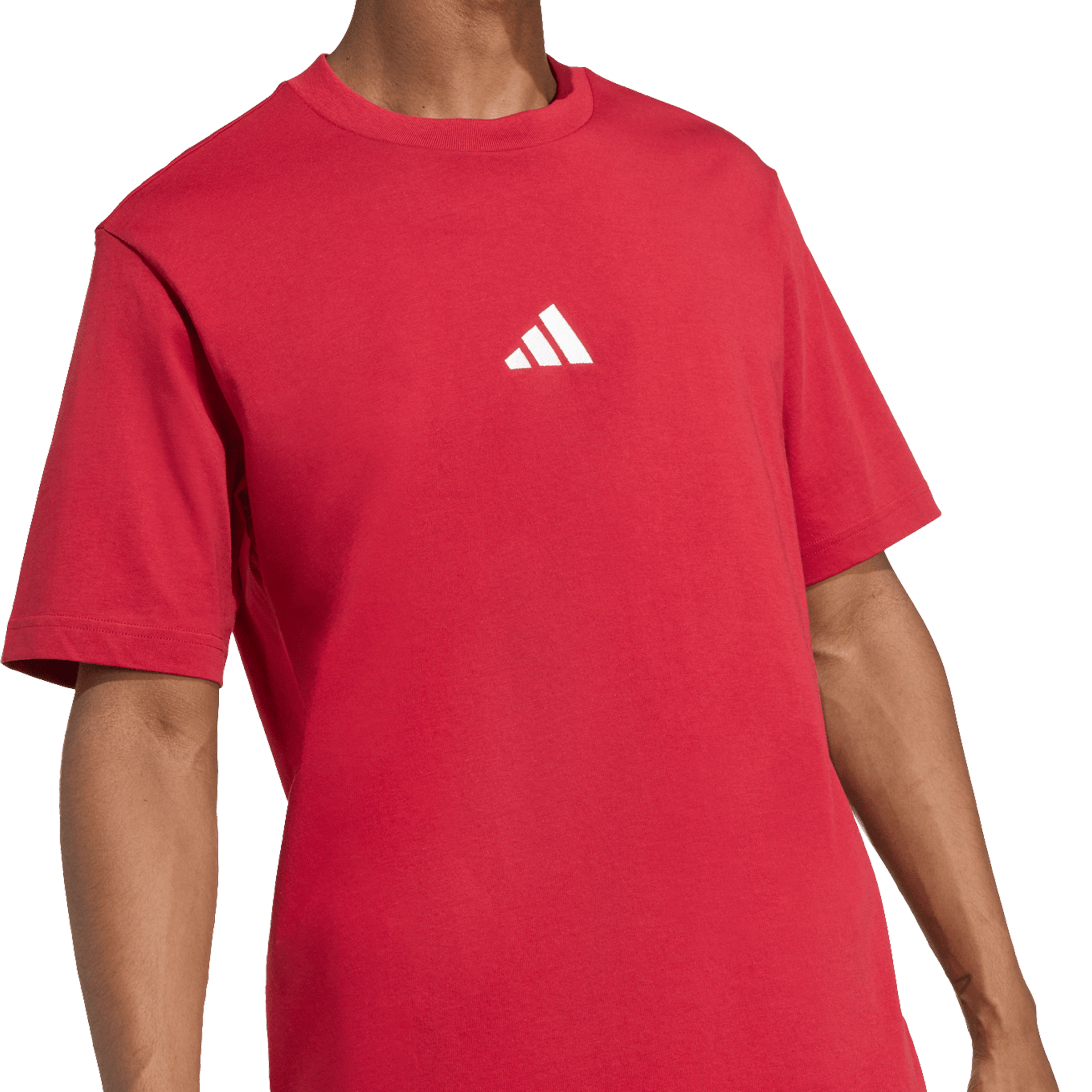 Mens Adidas Essentials Small Logo Tee