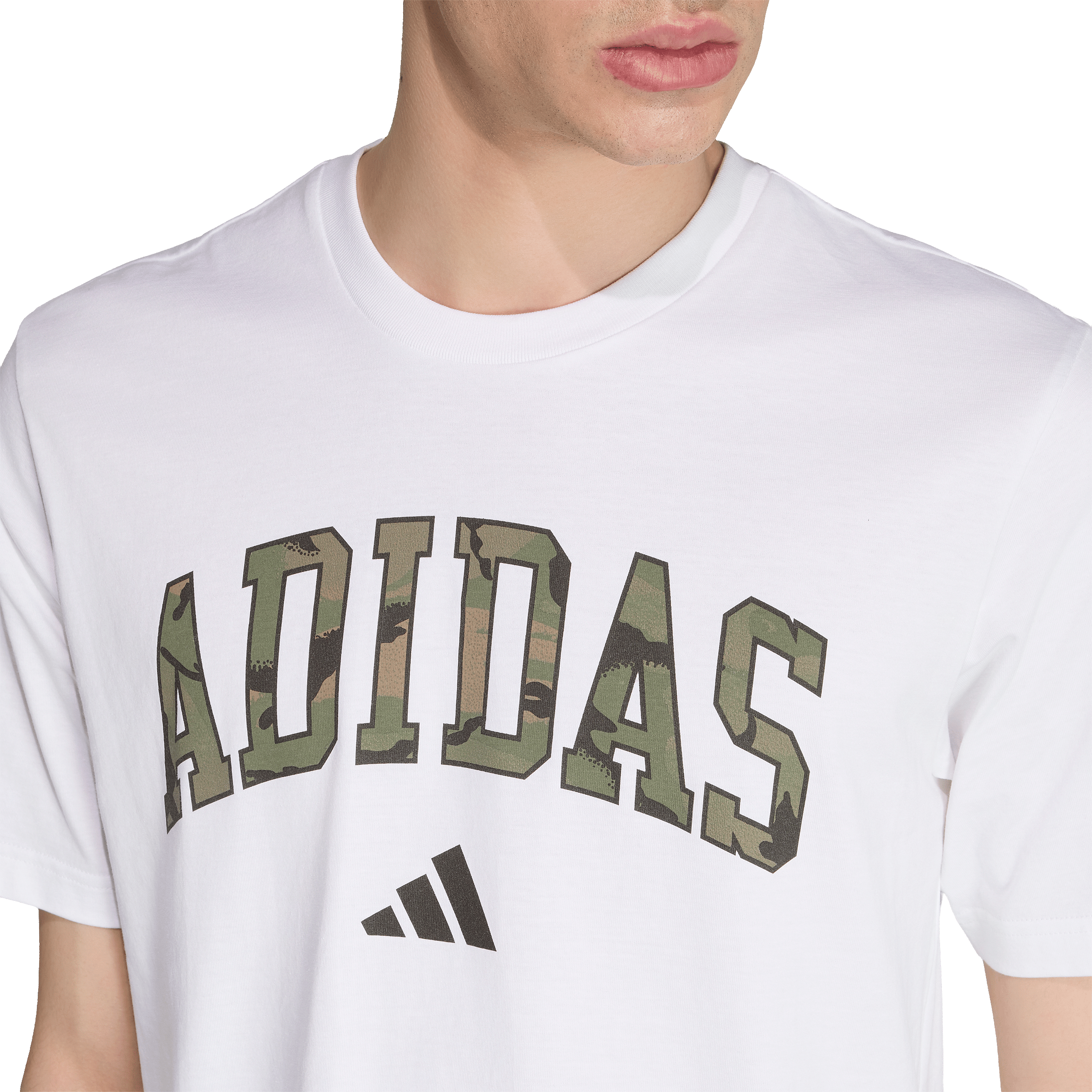 Mens adidas Camo Script Graphic Tee