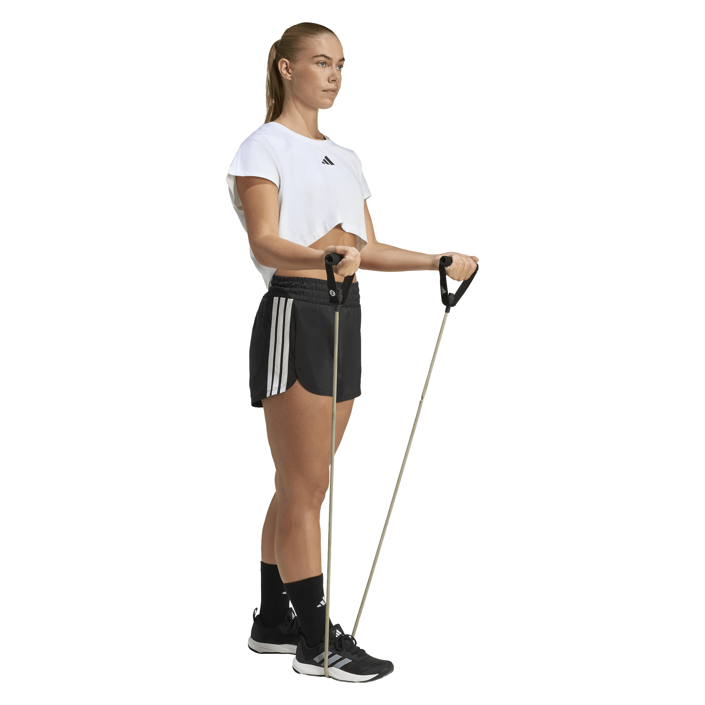 Adidas Pacer Workout High-Waisted Mesh Shorts