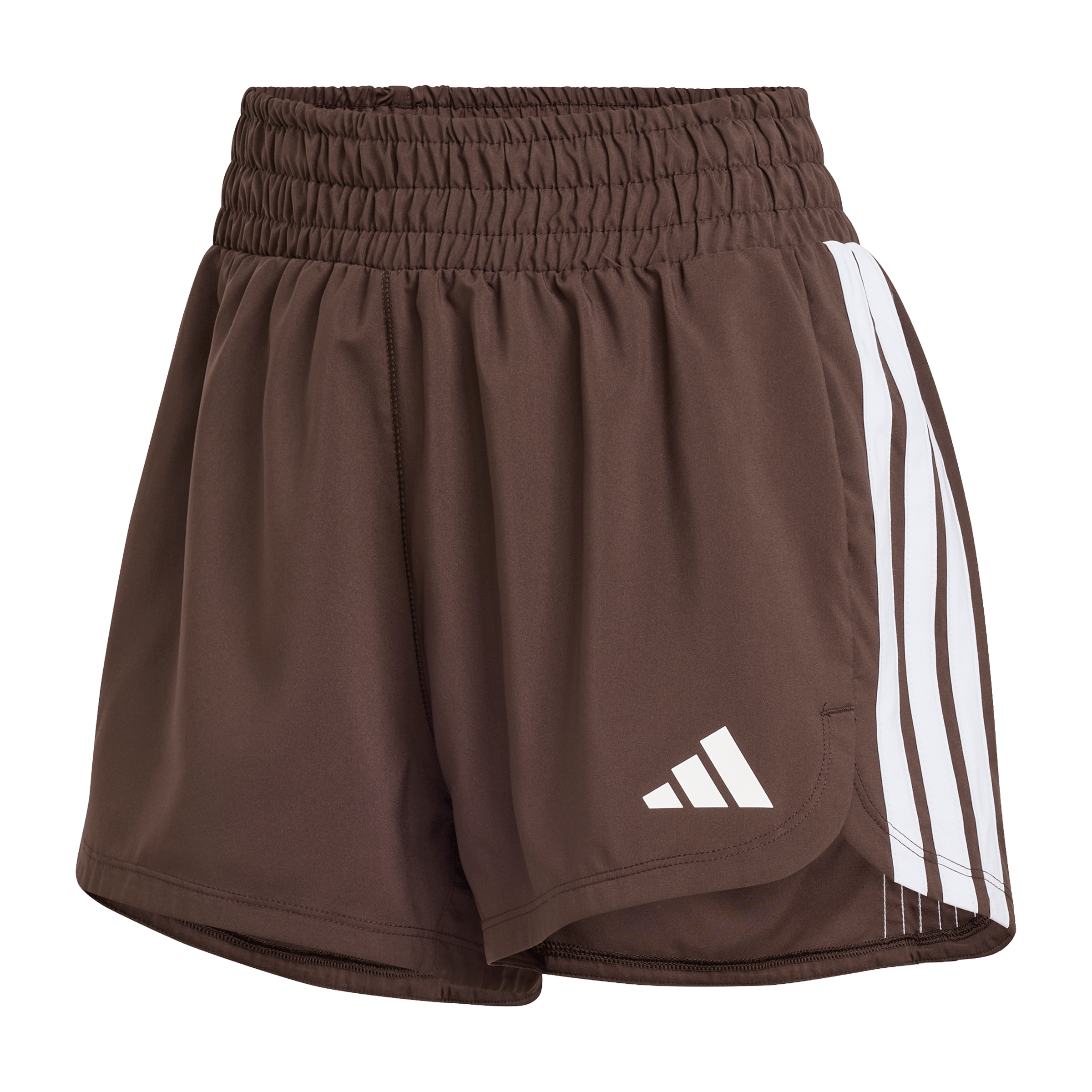 Womens Adidas Pacer Workout High-Waisted Mesh Shorts