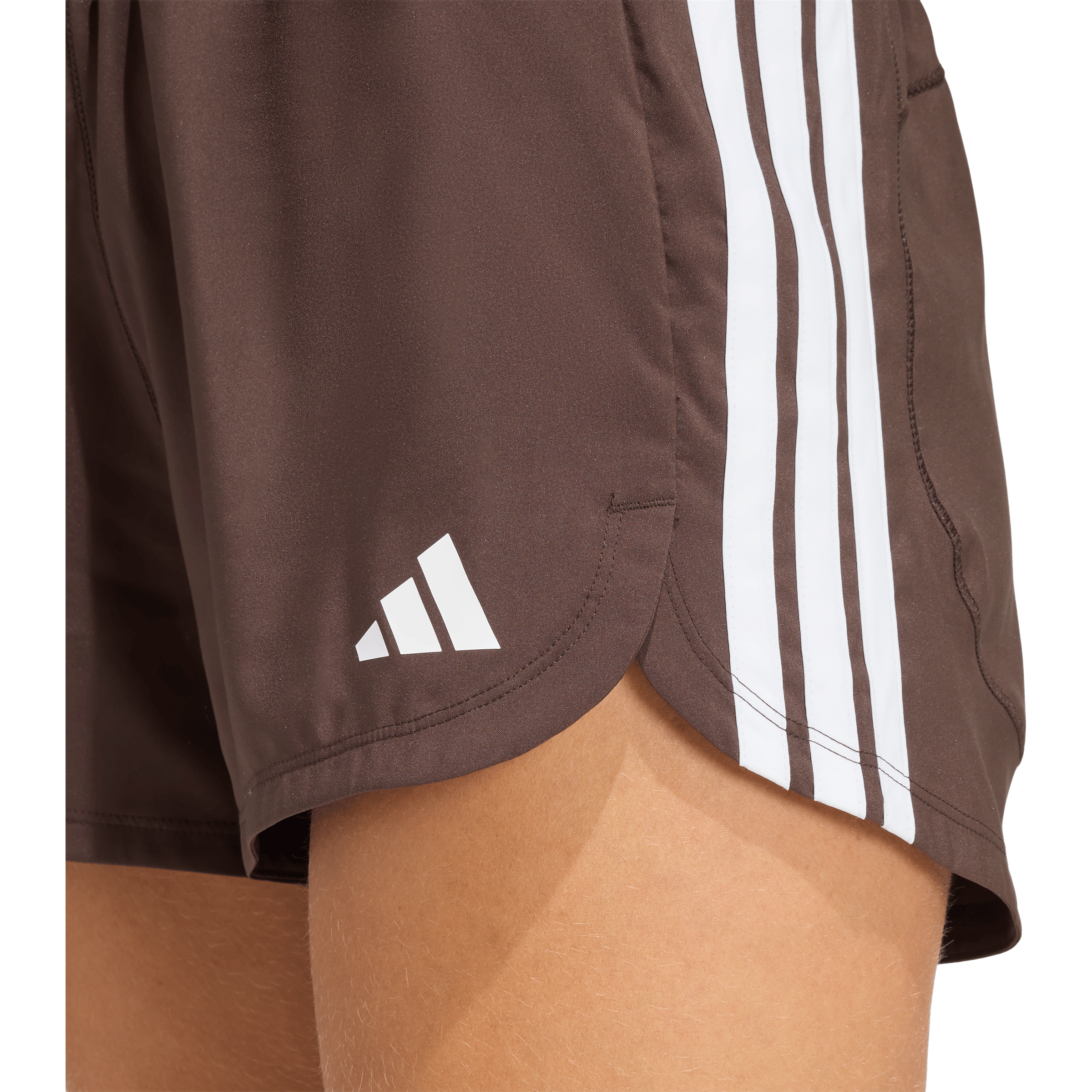 Womens Adidas Pacer Workout High-Waisted Mesh Shorts