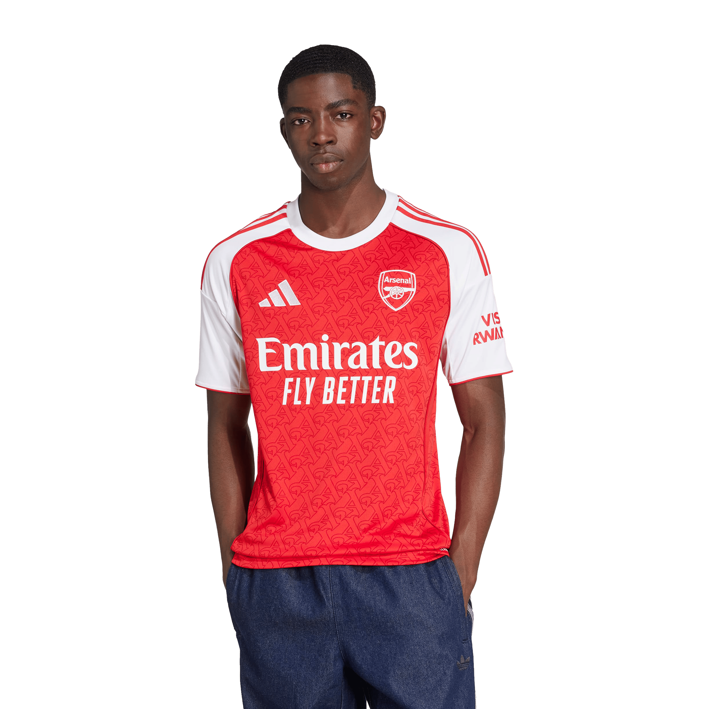 Adidas Mens Arsenal 25/26 Home Replica Football Jersey Better Scarlet ...