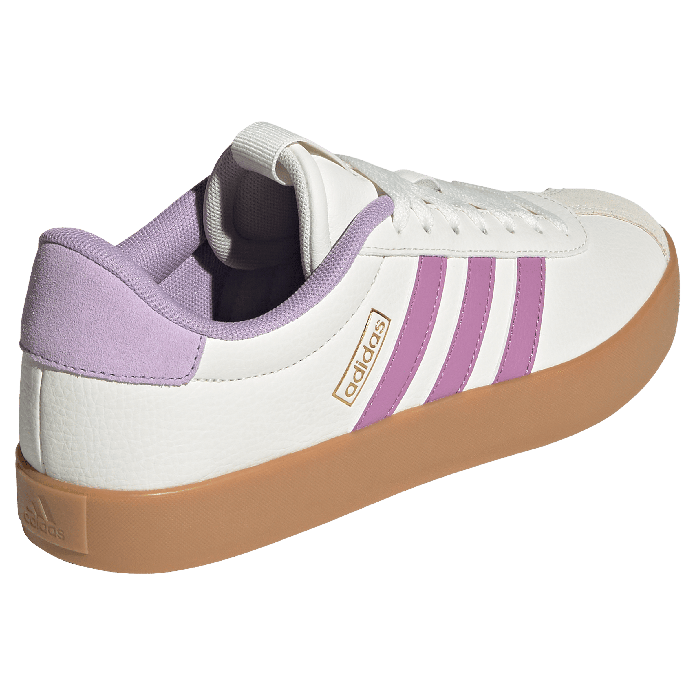 Adidas Womens VL Court 3.0 Shoes Core White/Preloved Purple/Powder Plum ...