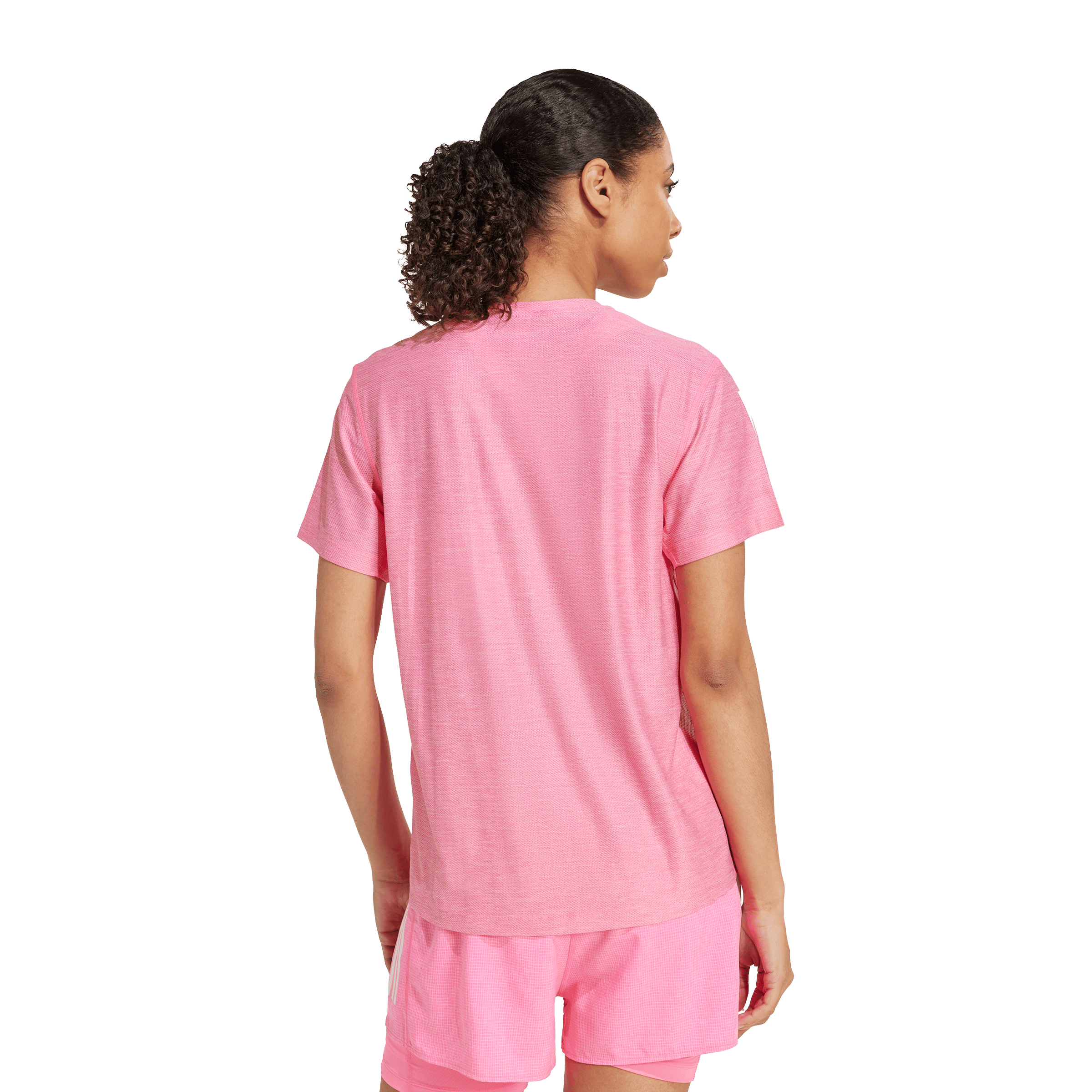 Adidas Womens Own The Run Tee Lucpnk/White | Sports Direct Australia