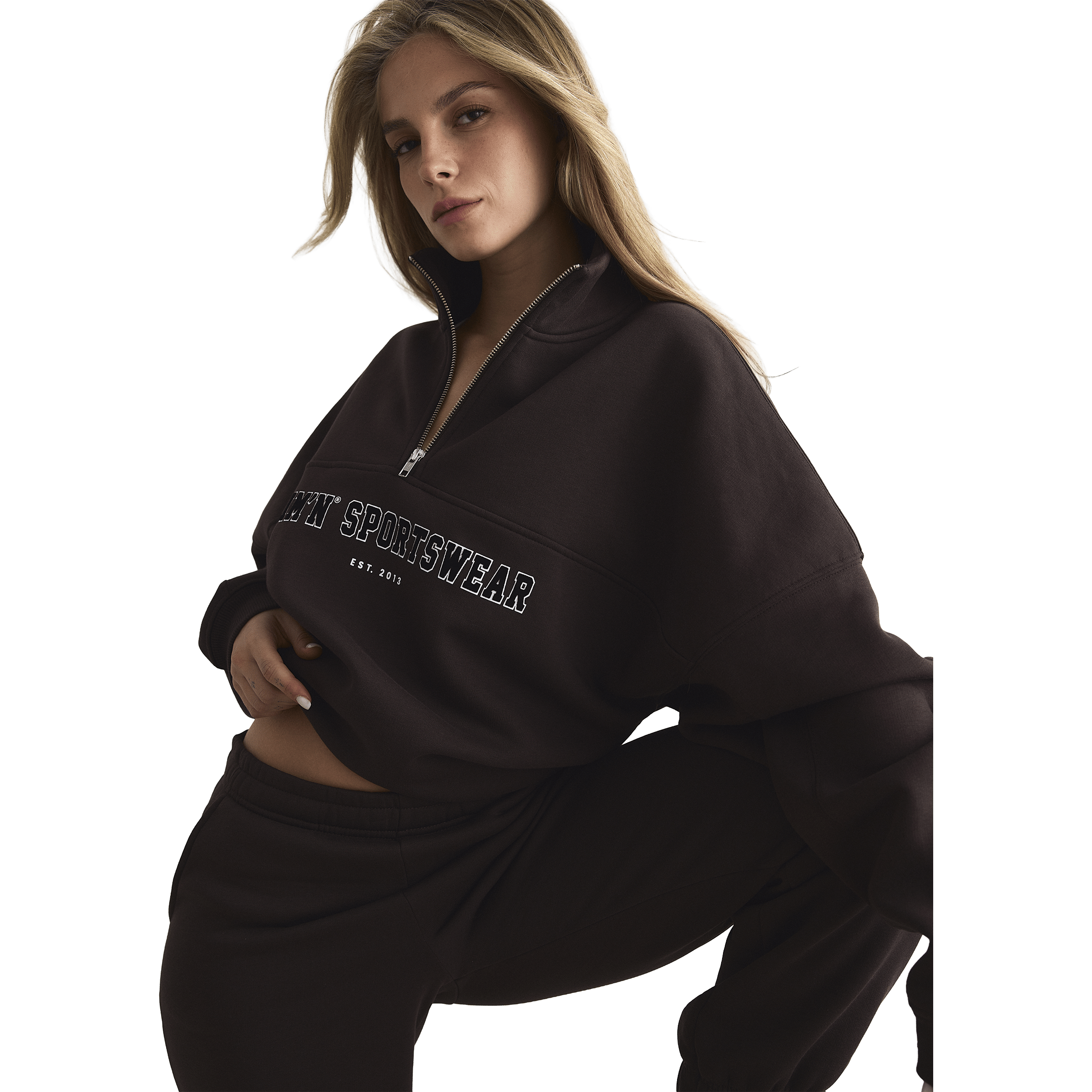 Womens AIM'N Varsity Sweat Half Zip