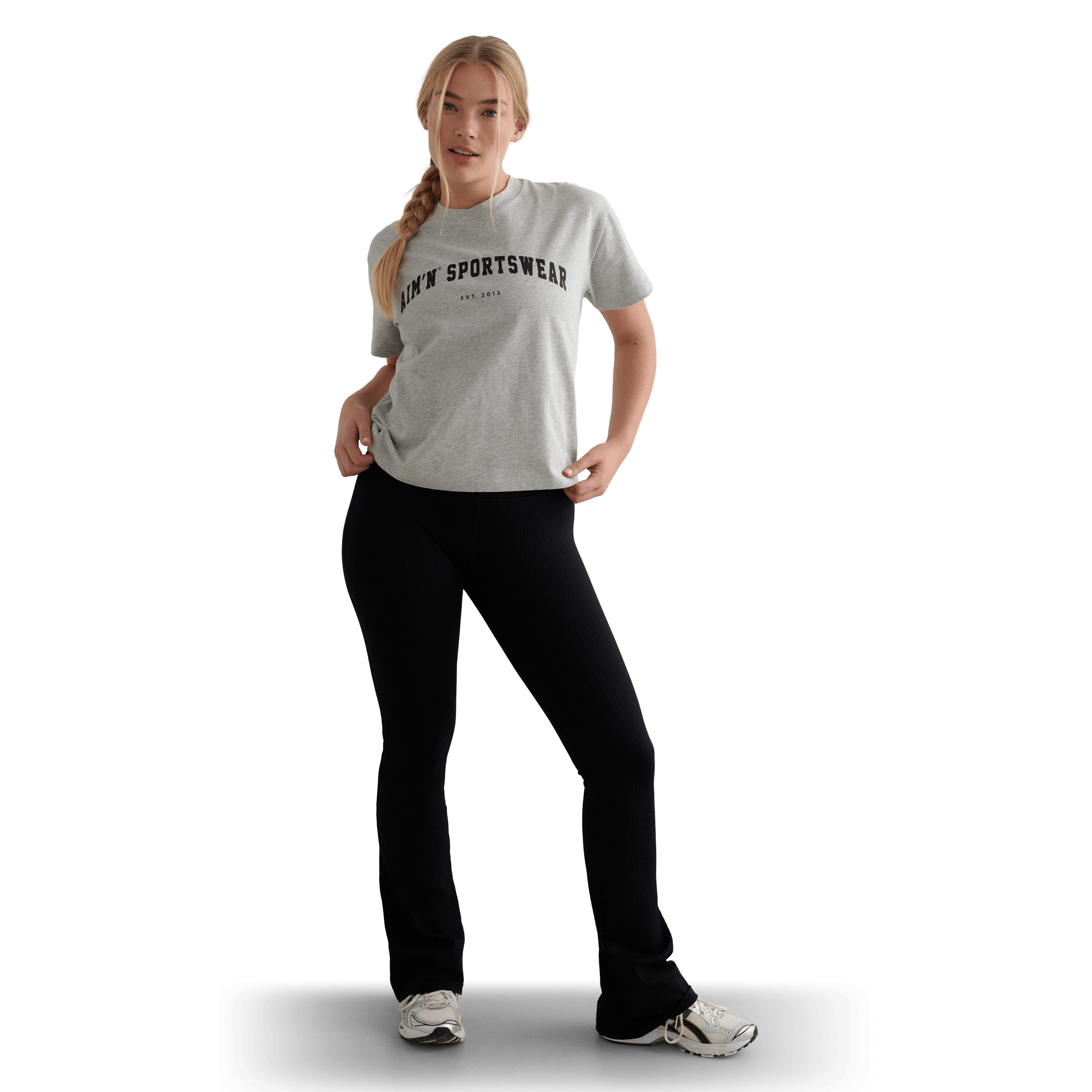 Womens AIM'N Varsity Boxy Tee