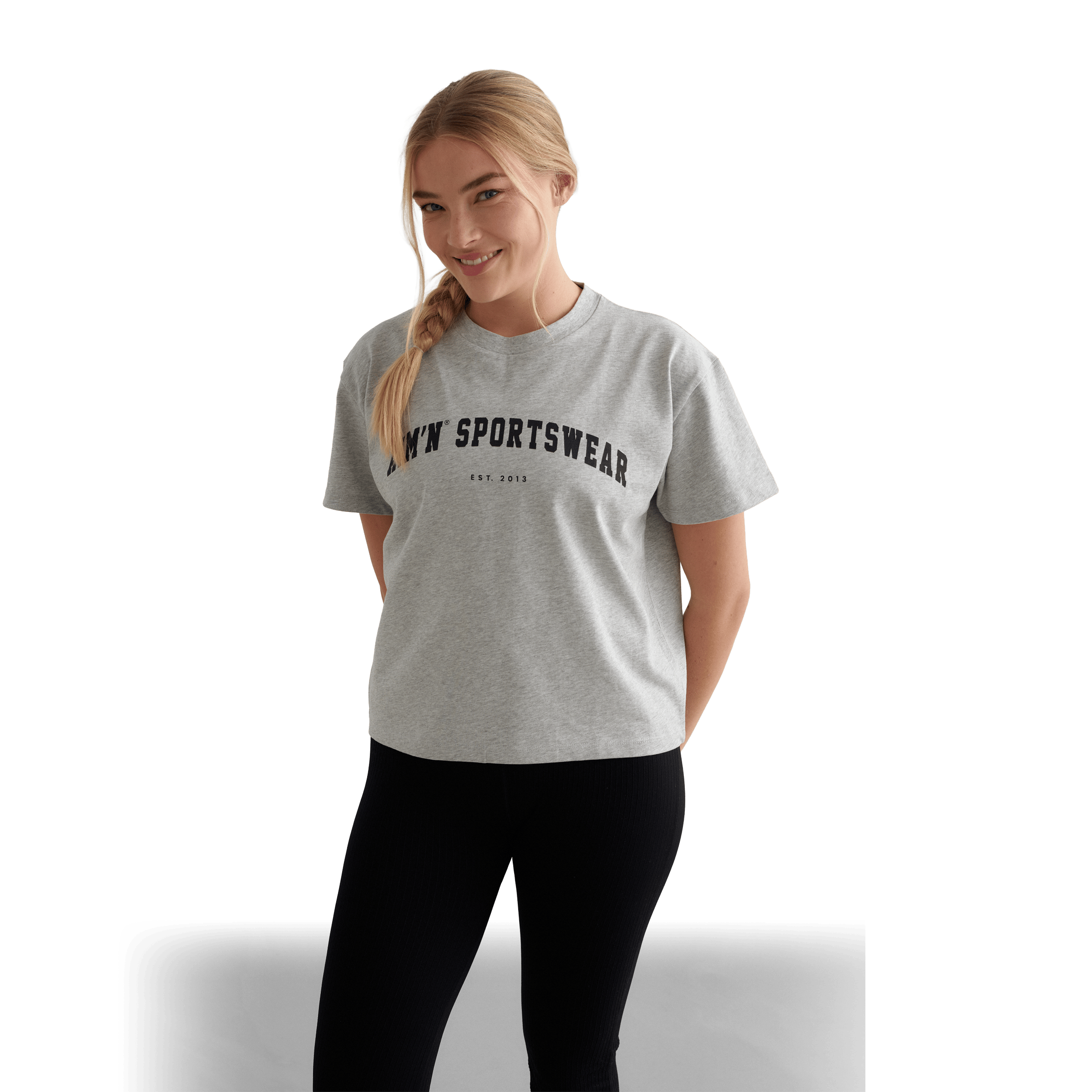 Womens AIM'N Varsity Boxy Tee